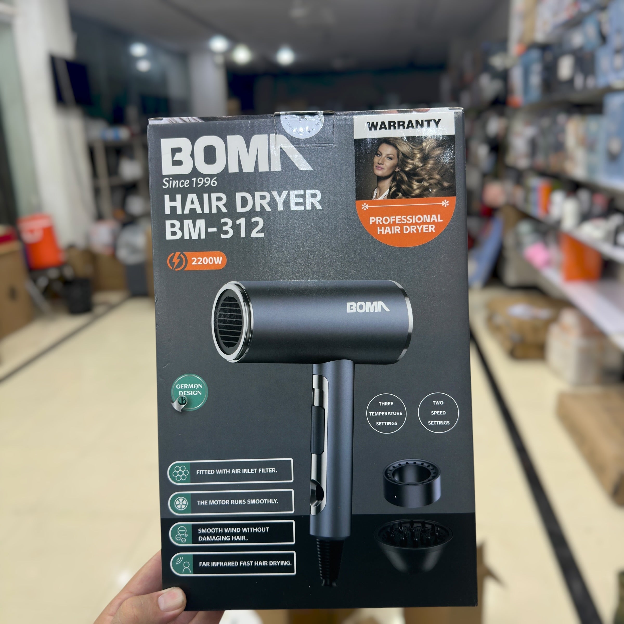Boma Professional Hair Dryer BM-312