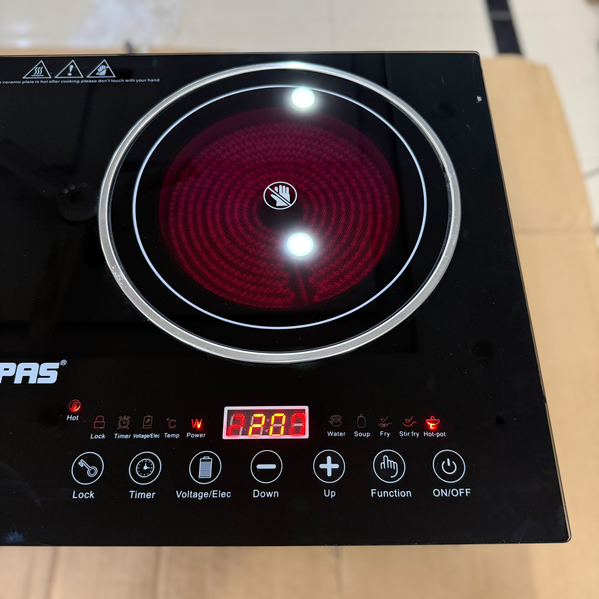 Geepas 2 in 1 Induction & Infrared Double Burner Hot Plate 6130
