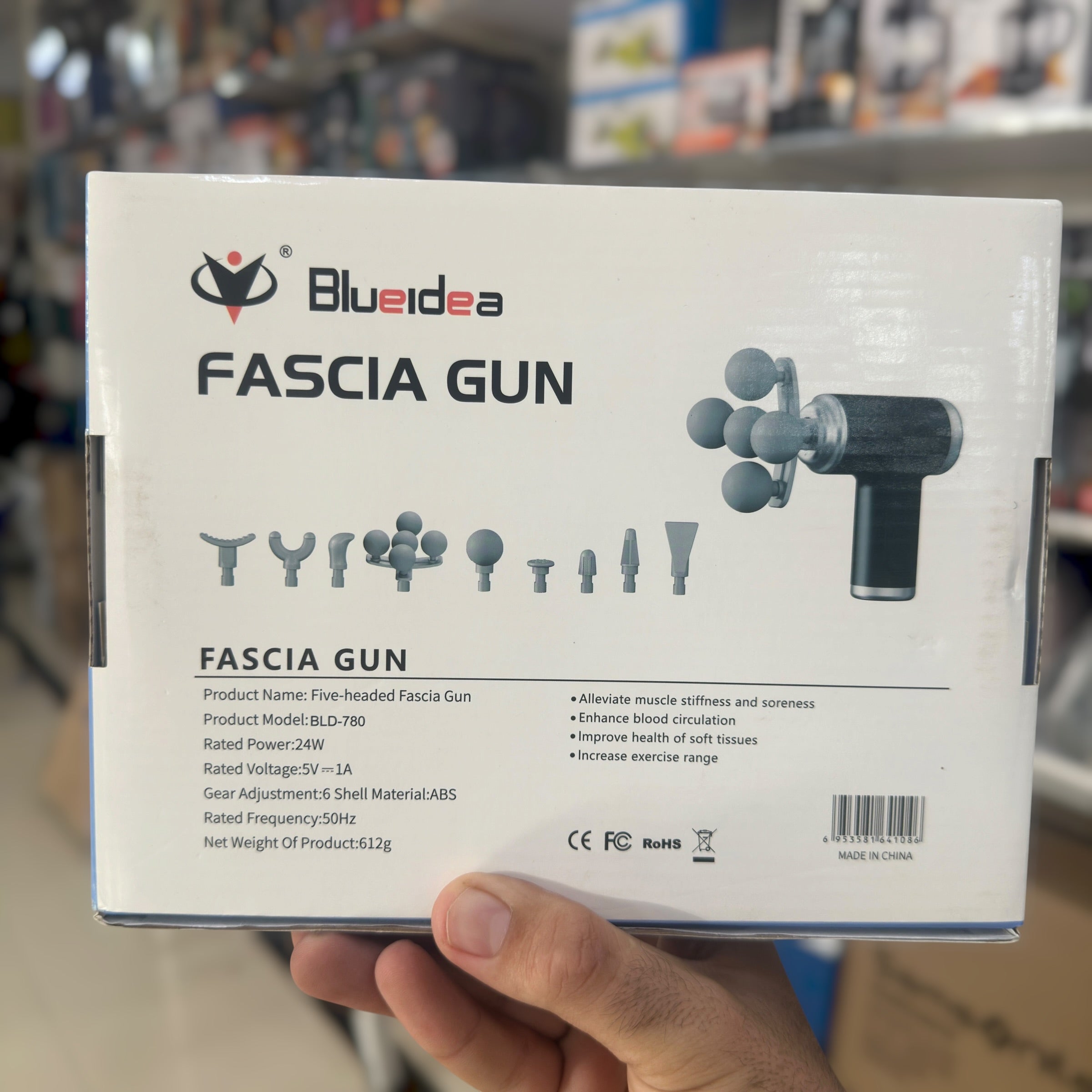 Blueidea 9 in 1 Mini Fascial Gun Massager BLD-780