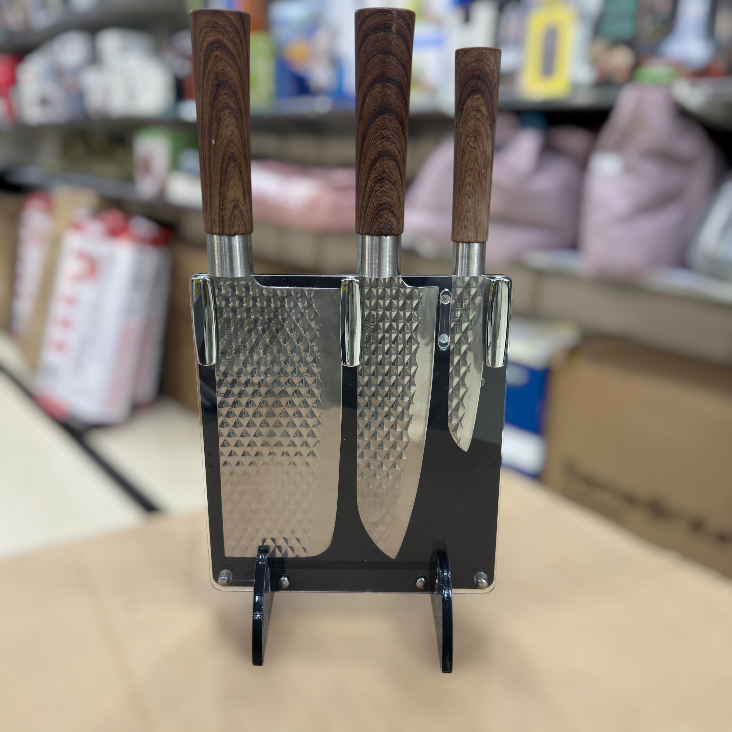 Diamond 7pcs Knife Set with Stand GH-1708A