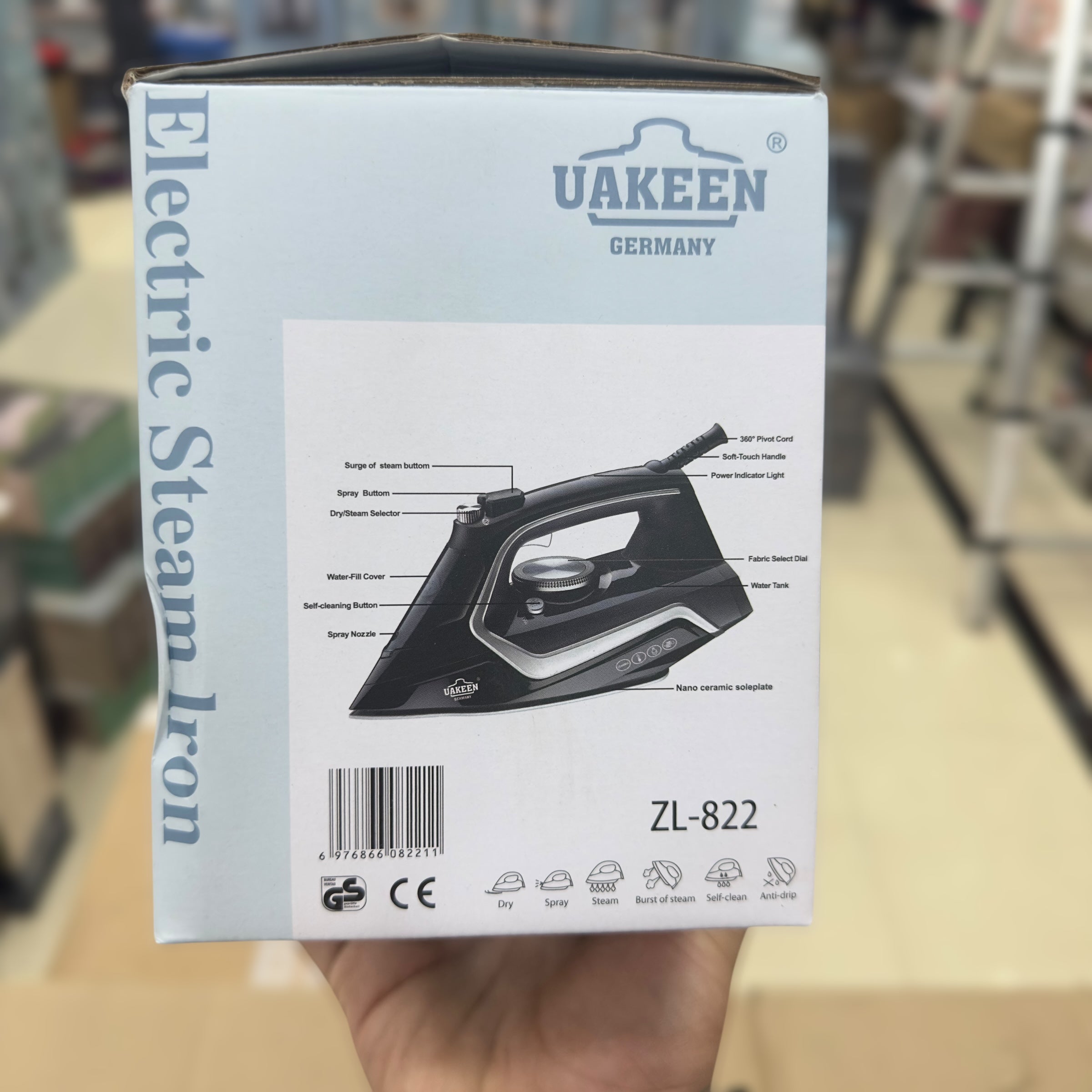 Uakeen Steam Iron ZL-822
