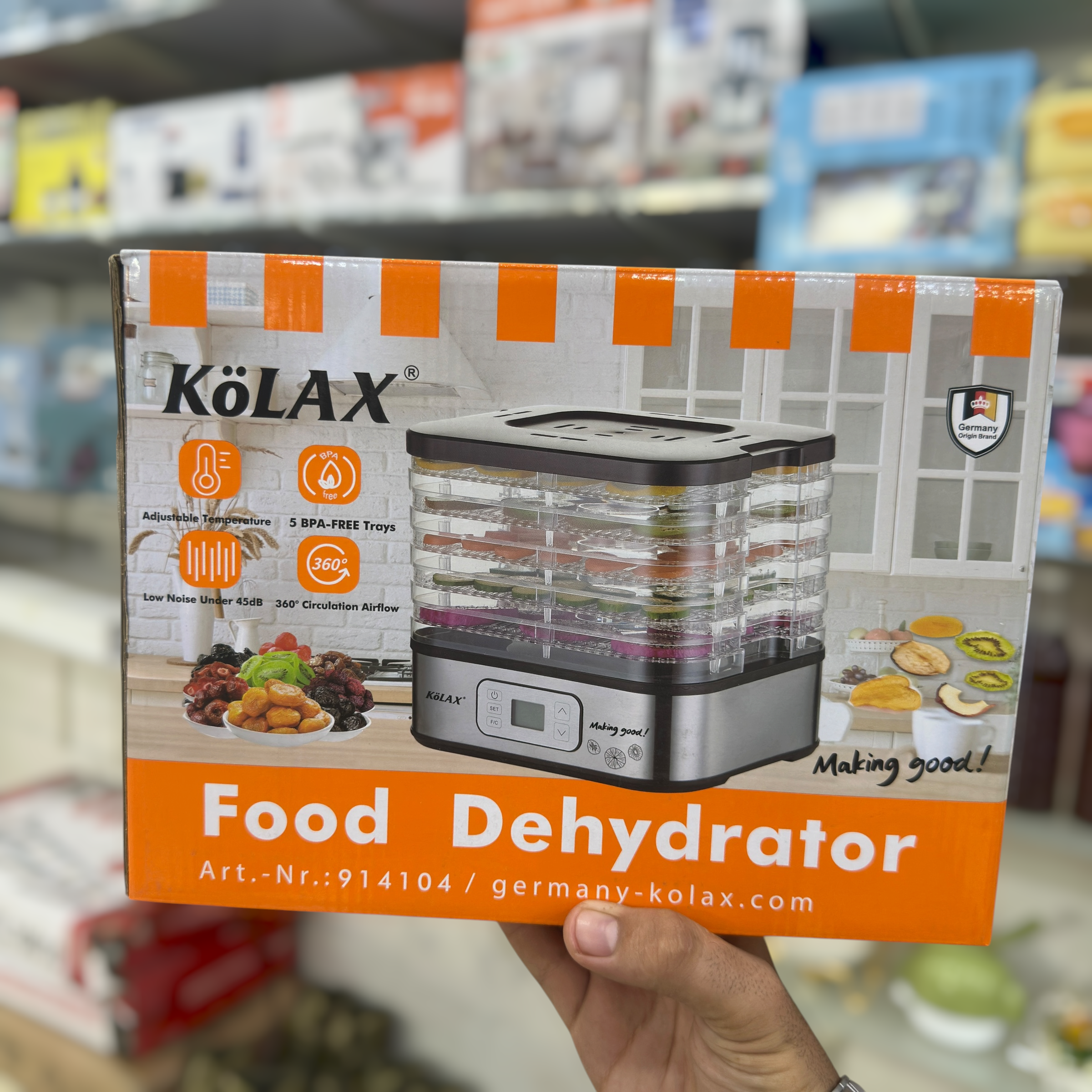 Kolax 5 Tray Food Dehydrator 914104