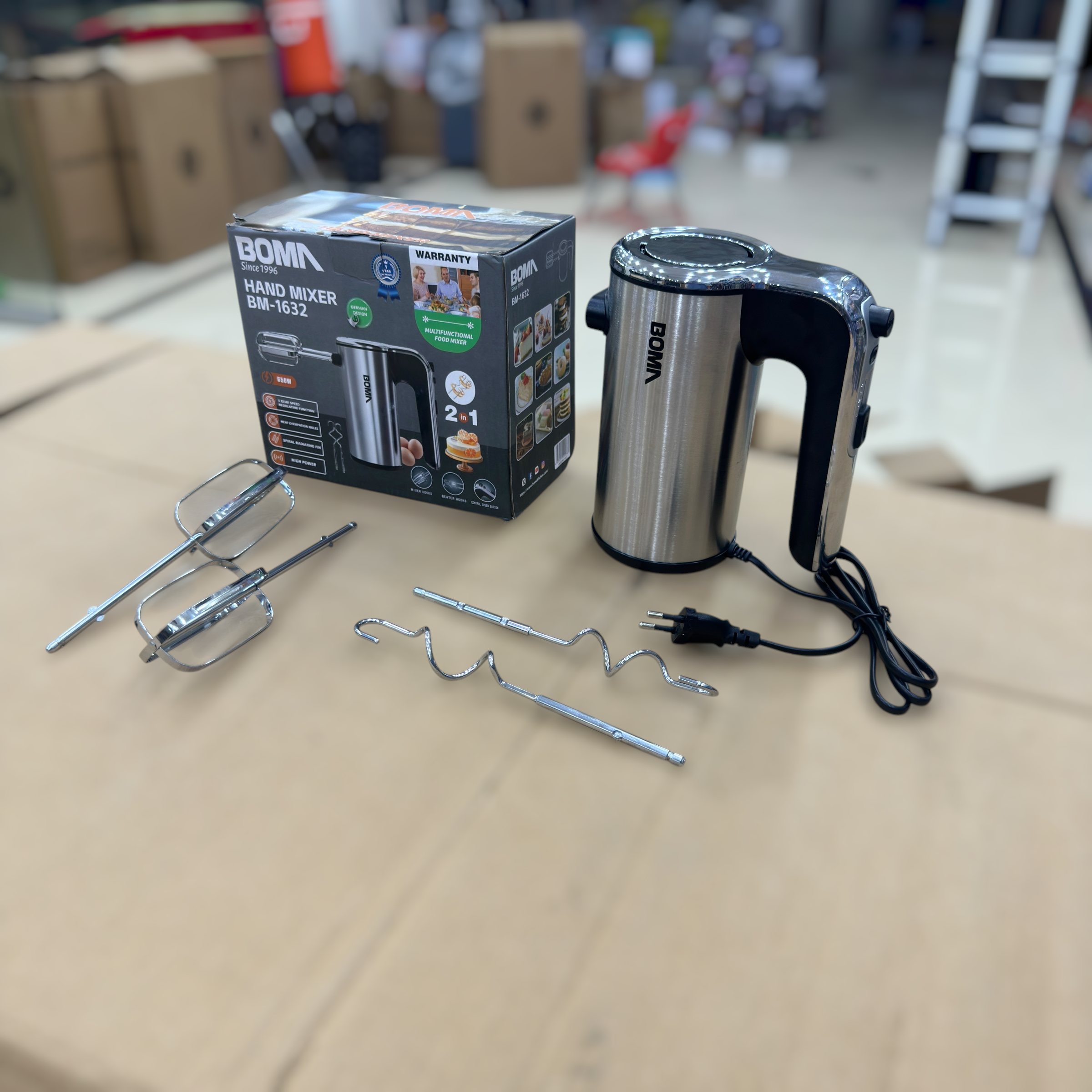 Boma 2 in 1 Electric Hand Mixer BM-1632