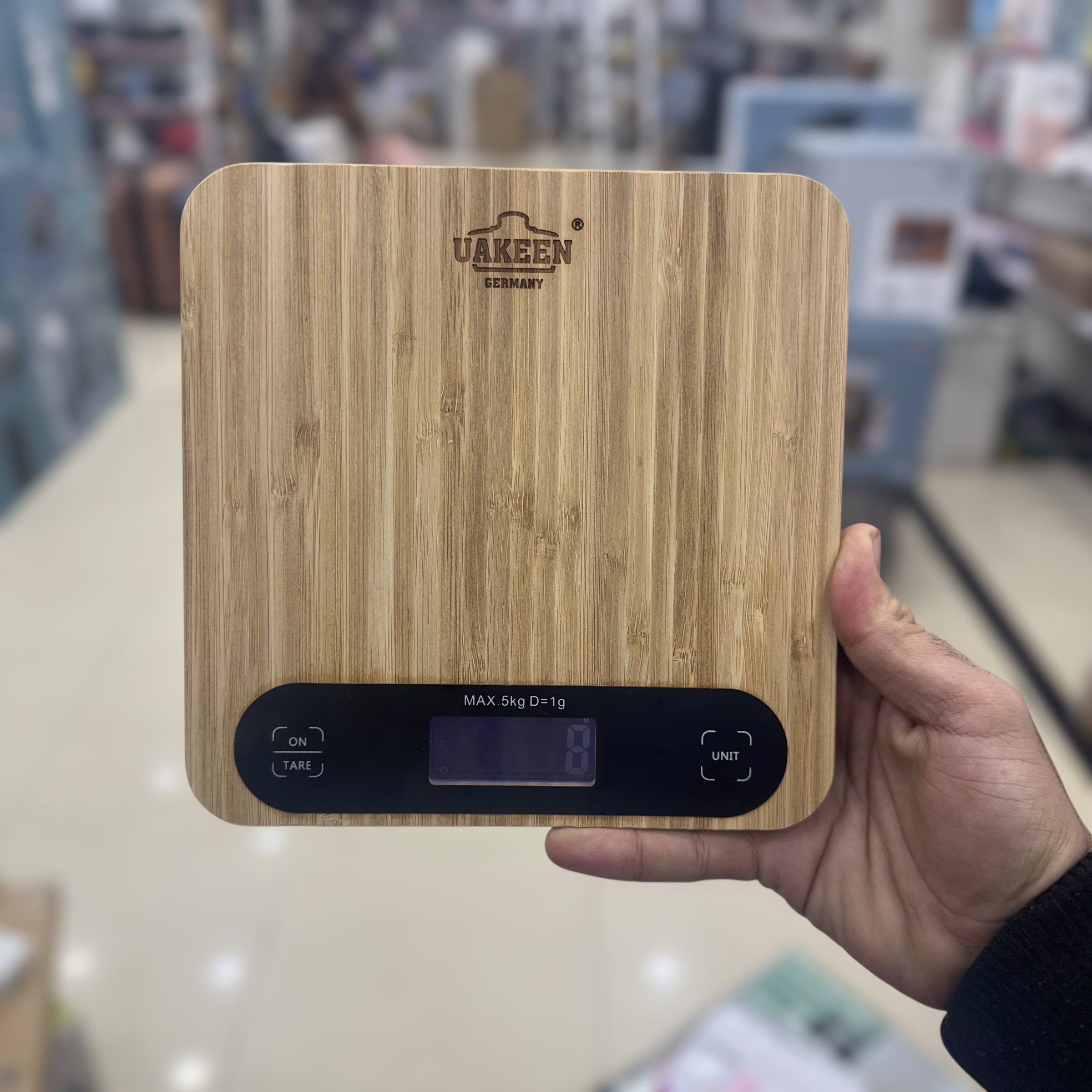 Uakeen Digital Kitchen Scale With   Bambo Body Zl-2906