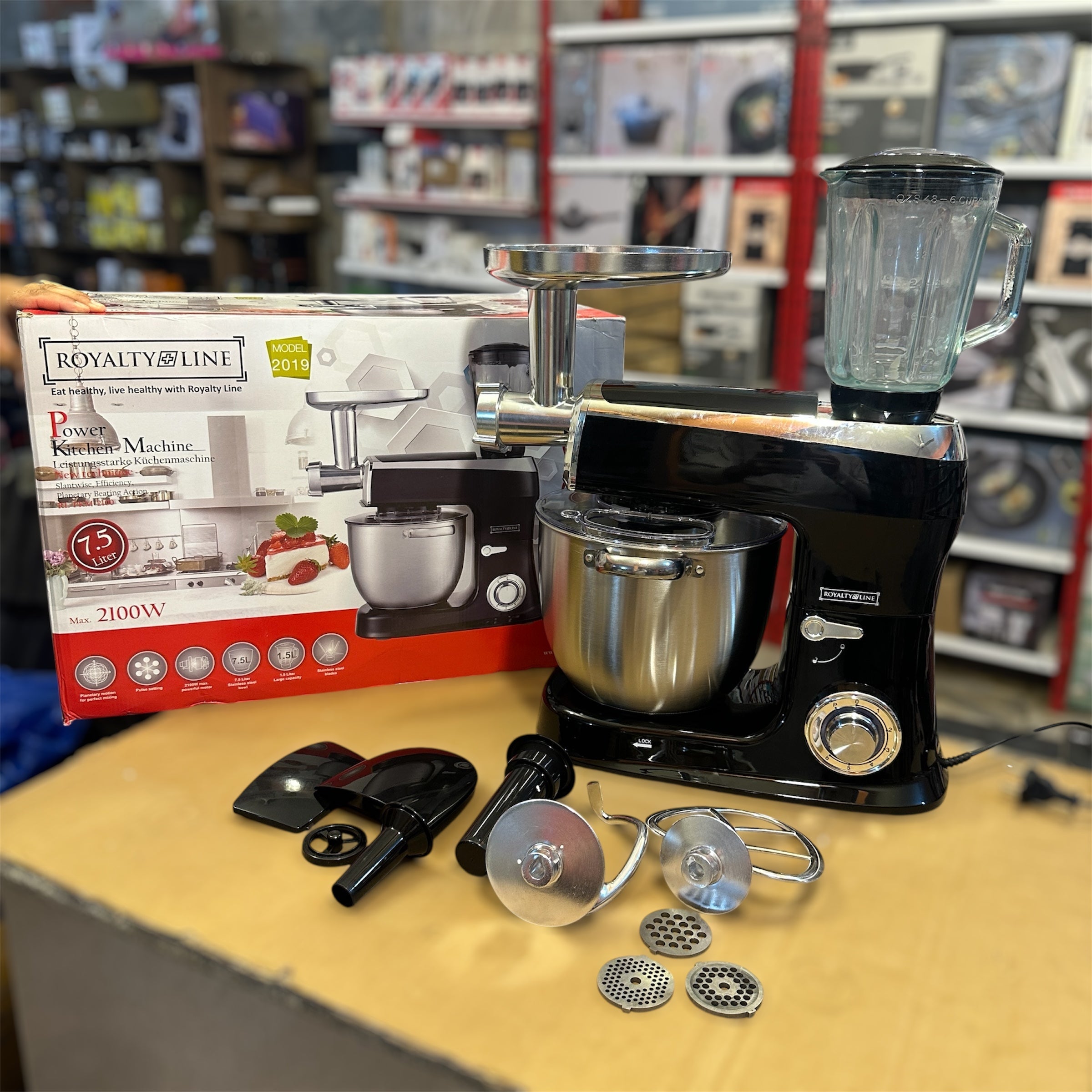 Royalty Line 3-in-1 Stand Mixer & Kitchen Machine