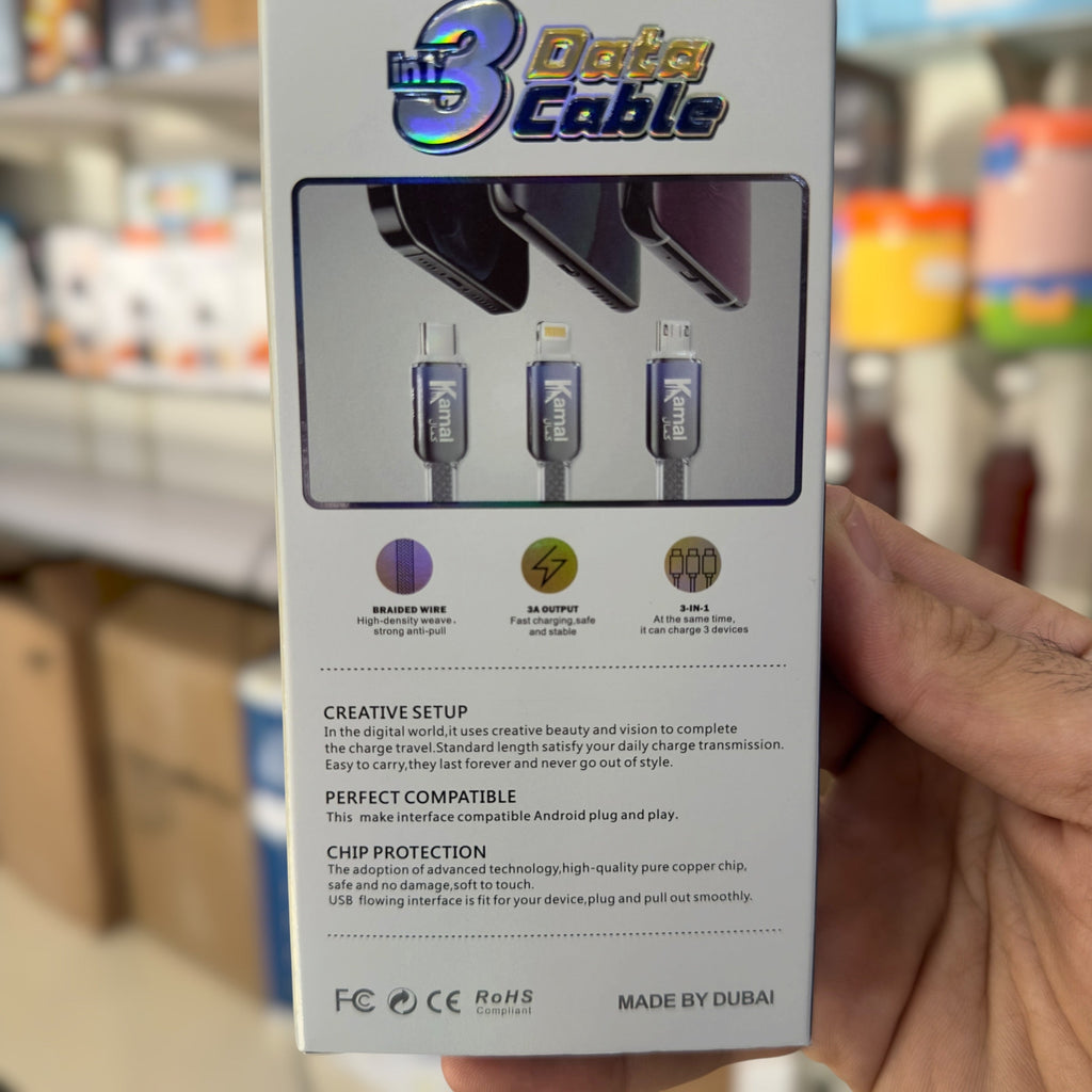 Kamal 3 in 1 Mobile Cable PD5