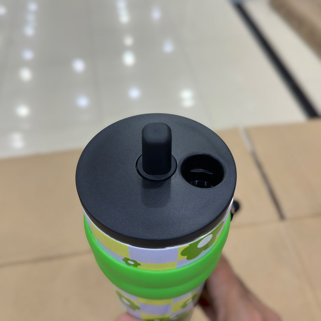 Happy Day Tumbler with Straw & Handle 710ml