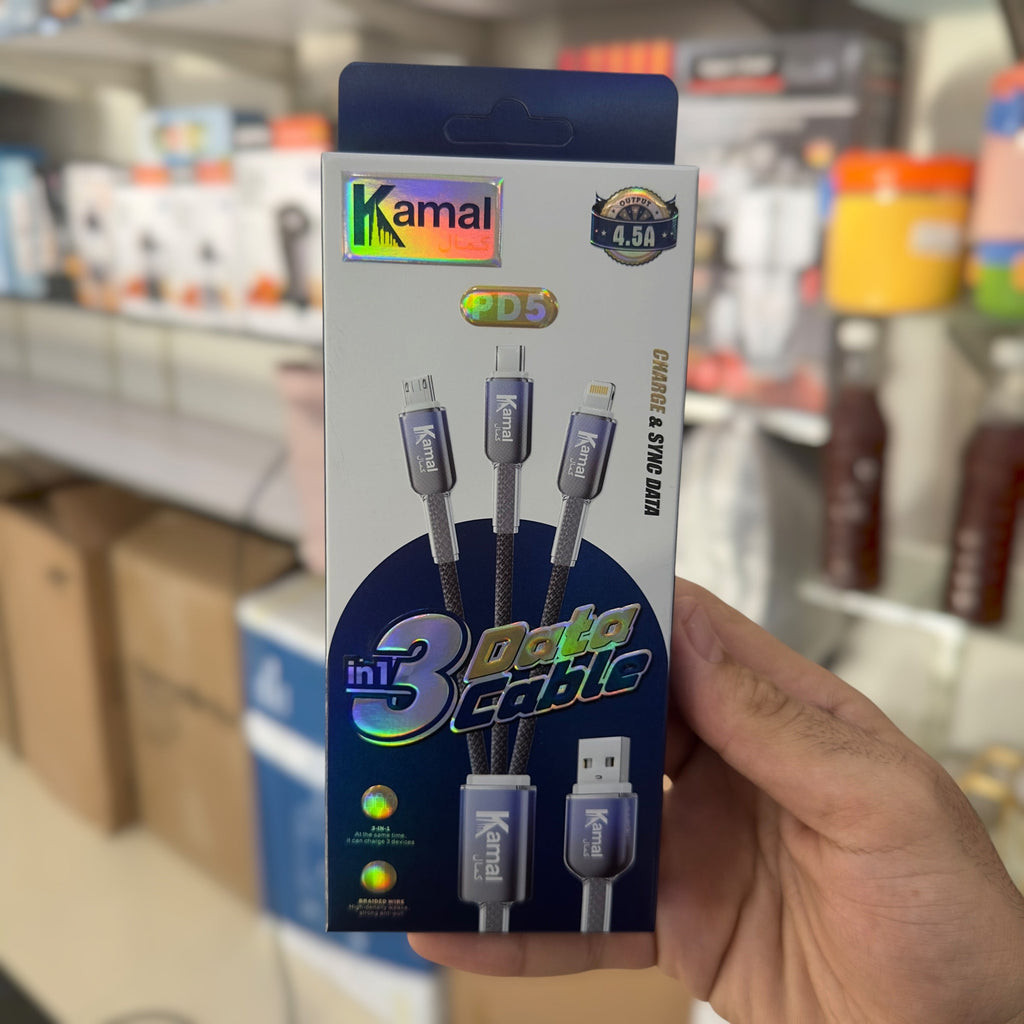 Kamal 3 in 1 Mobile Cable PD5