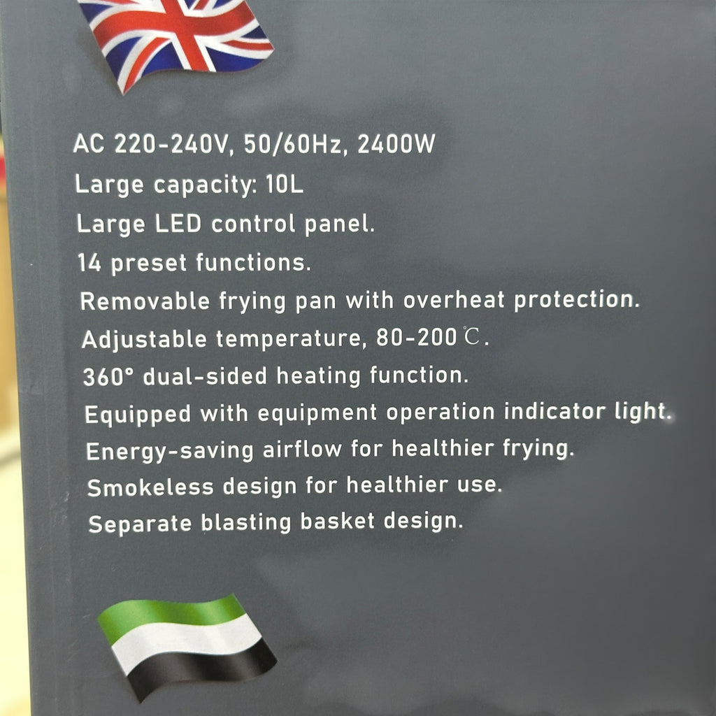 Boma 10L LED Display Air Fryer BM-693