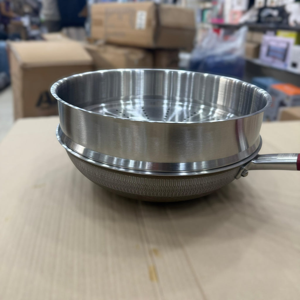 Premium Quality 4 in 1 Laser Coated Deep Pan & Steamer