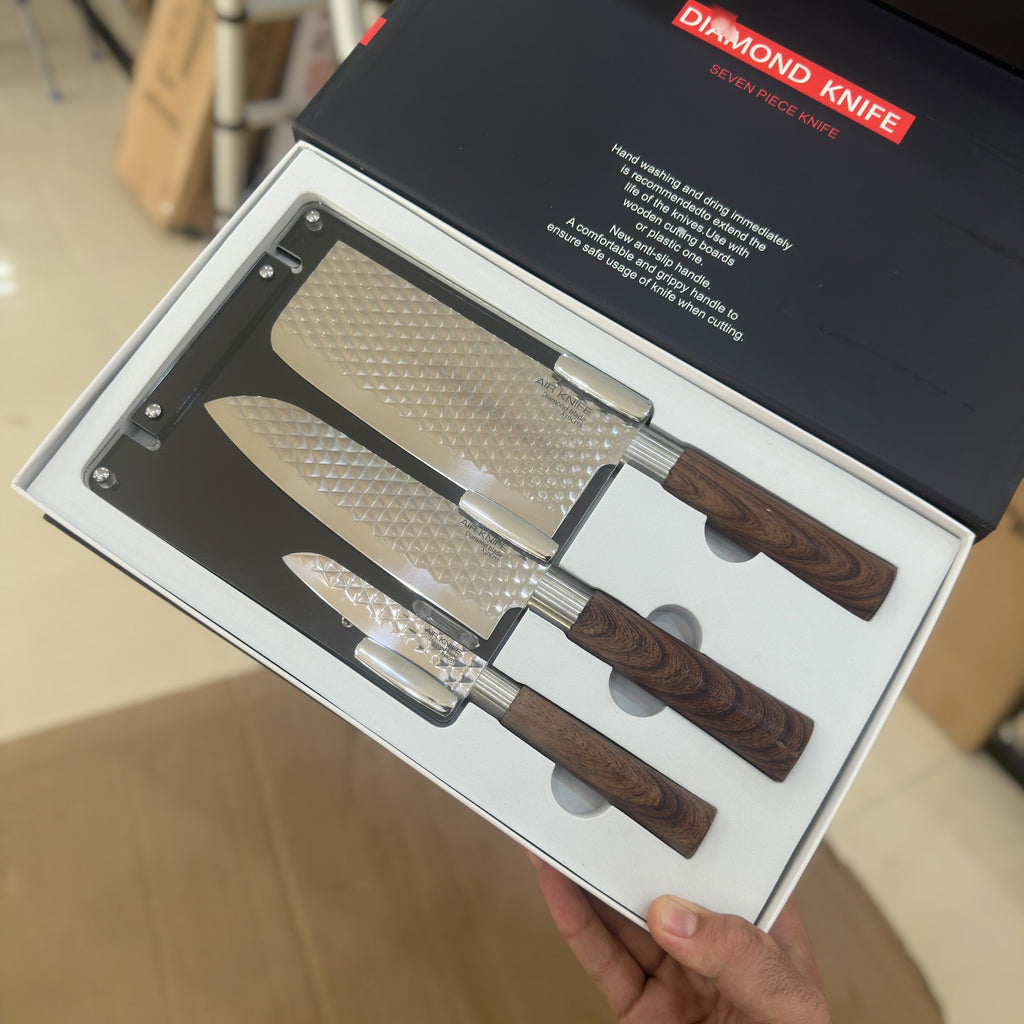 Diamond 7pcs Knife Set with Stand GH-1708A