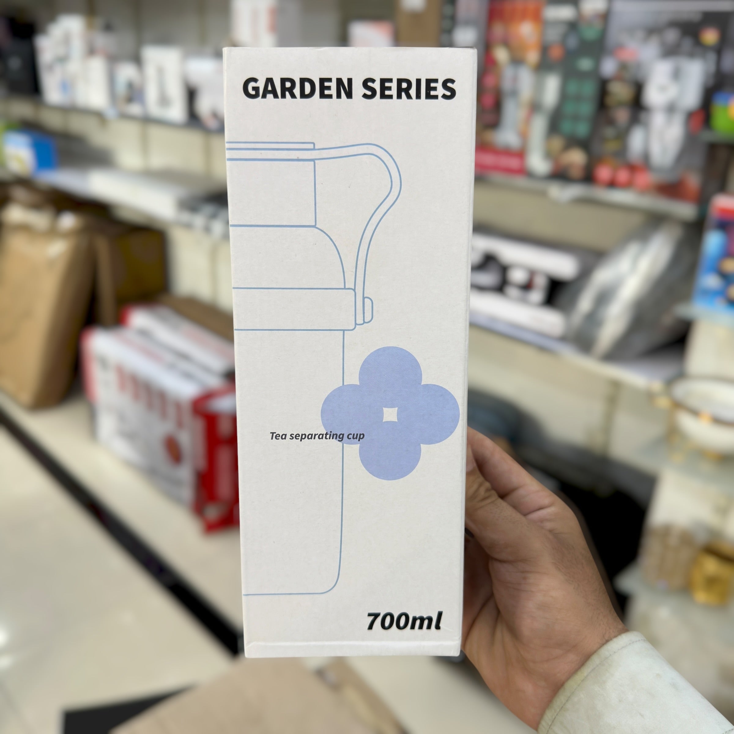 Garden Series Stainless Steel Tea and Water Separation Cup 700ml