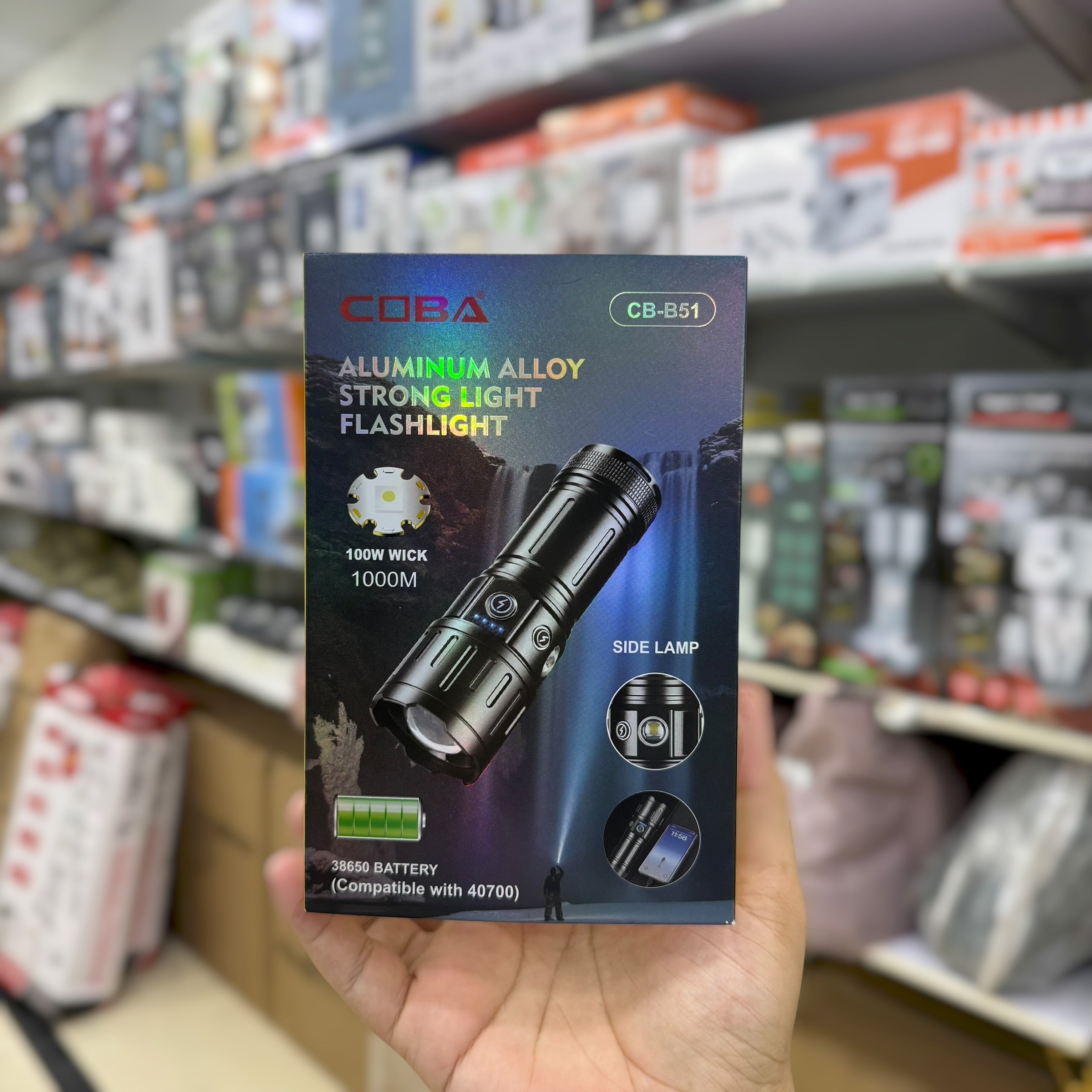 Coba Aluminium Alloy Strong Flashlight CB-B51
