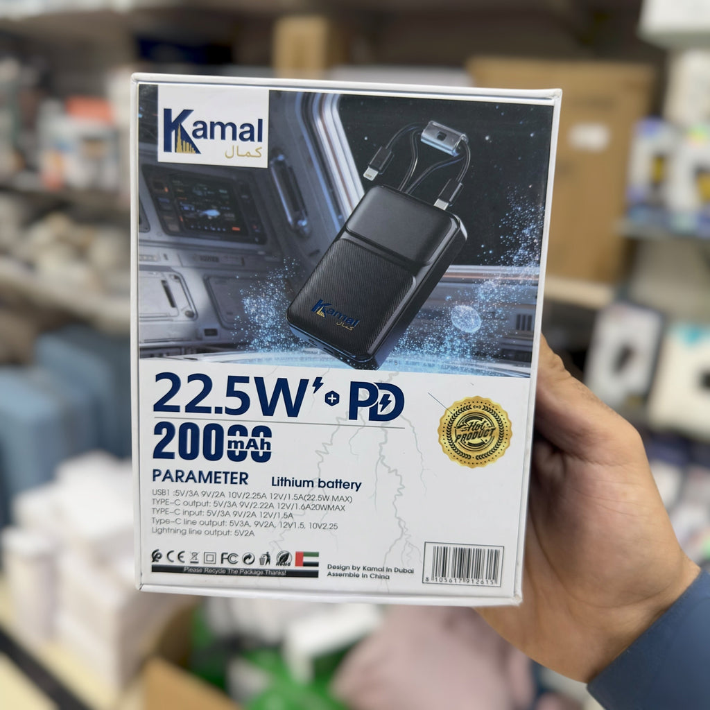 Kamal Premium Power Bank 20000mah KPB2002