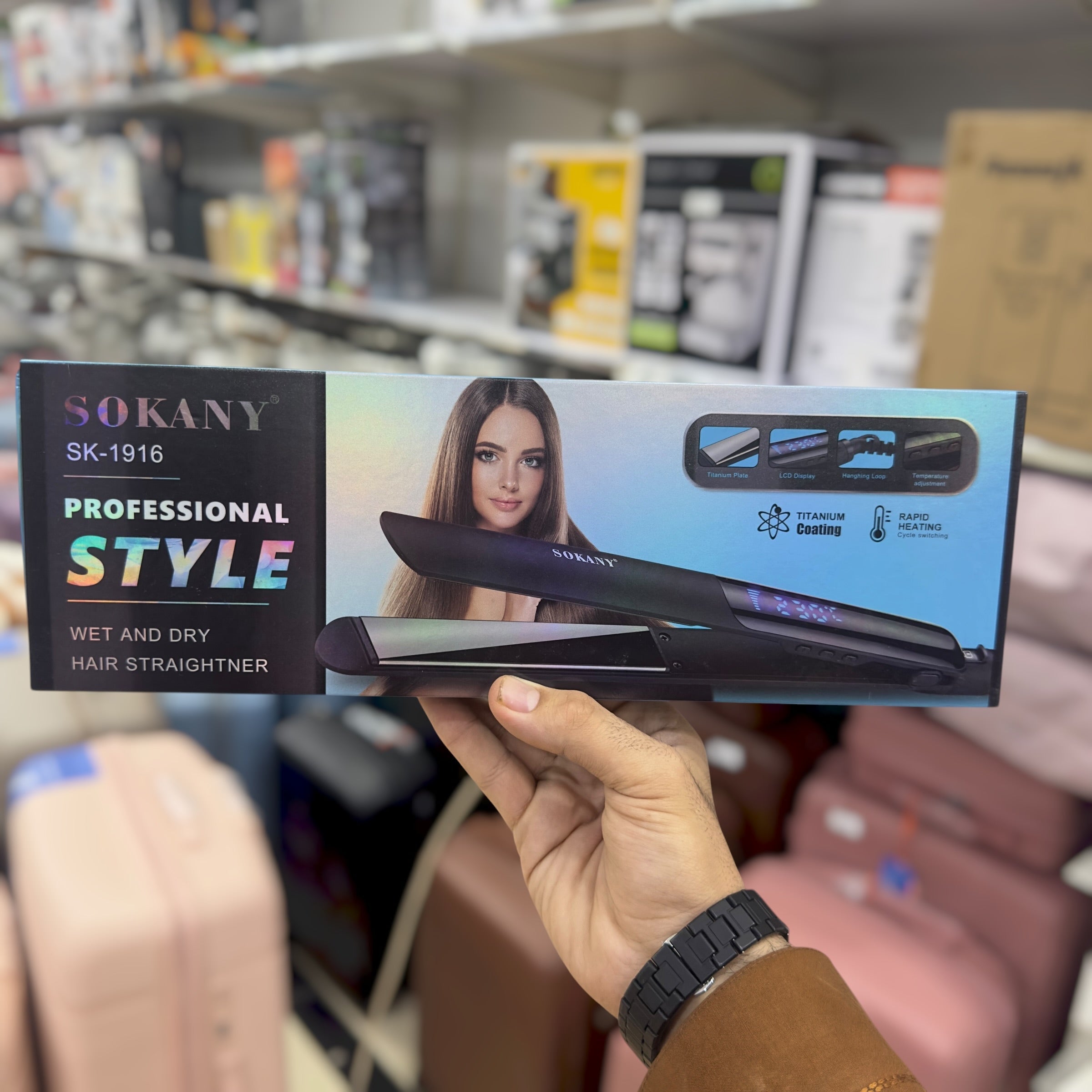 Digital Sokany Hair Straightener SK-1916