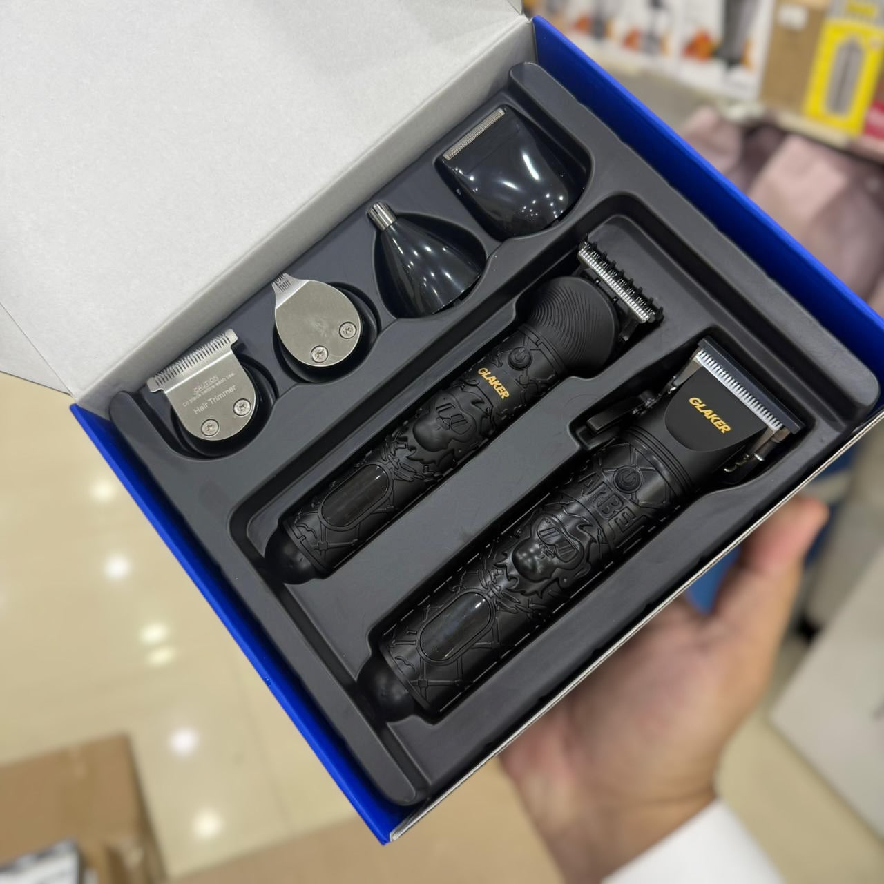 GLAKER Hair Clipper and 6-in-1 Grooming Kit