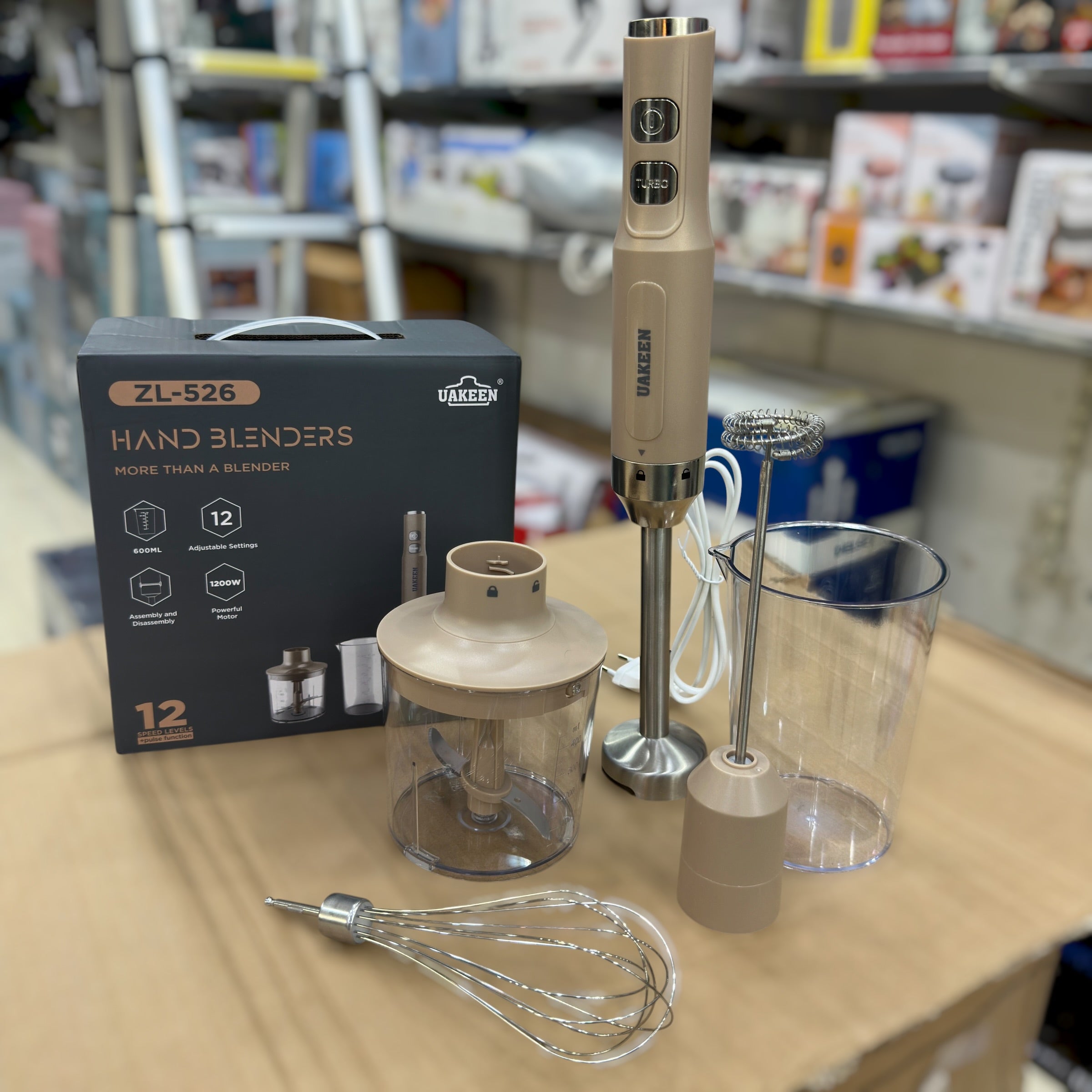 Uakeen 5 in 1 Electric Hand Blender Set ZL-526