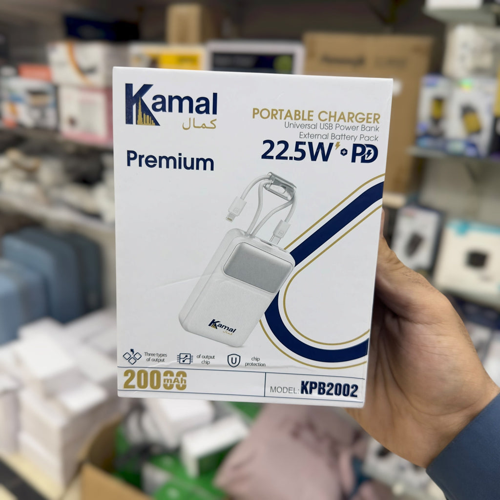 Kamal Premium Power Bank 20000mah KPB2002