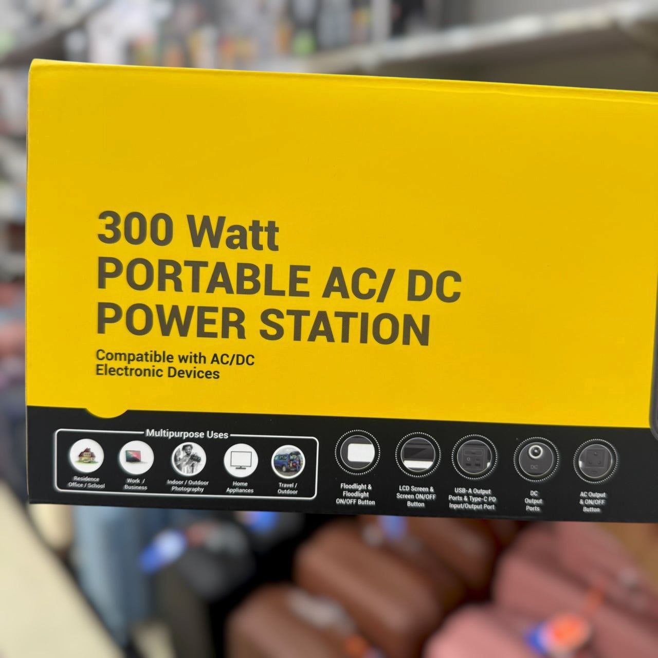 AC / DC 300 Watt Portable Power Station