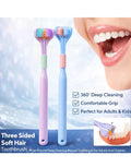 3 Sided Soft Bristles Toothbrush | 360° Deep Cleaning Toothbrush