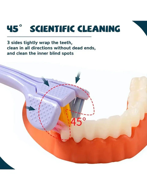 3 Sided Soft Bristles Toothbrush | 360° Deep Cleaning Toothbrush