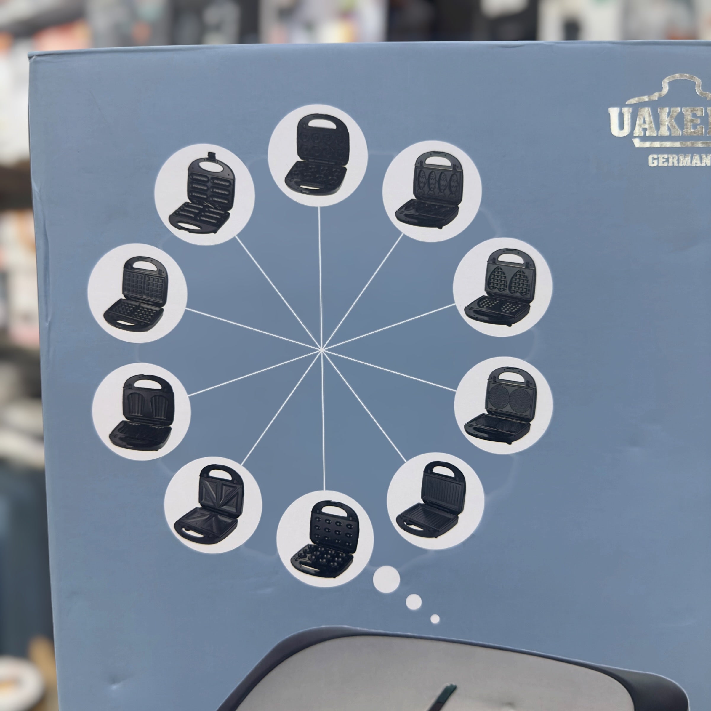 Uakeen 8 in 1 Sandwich Maker Zl-414