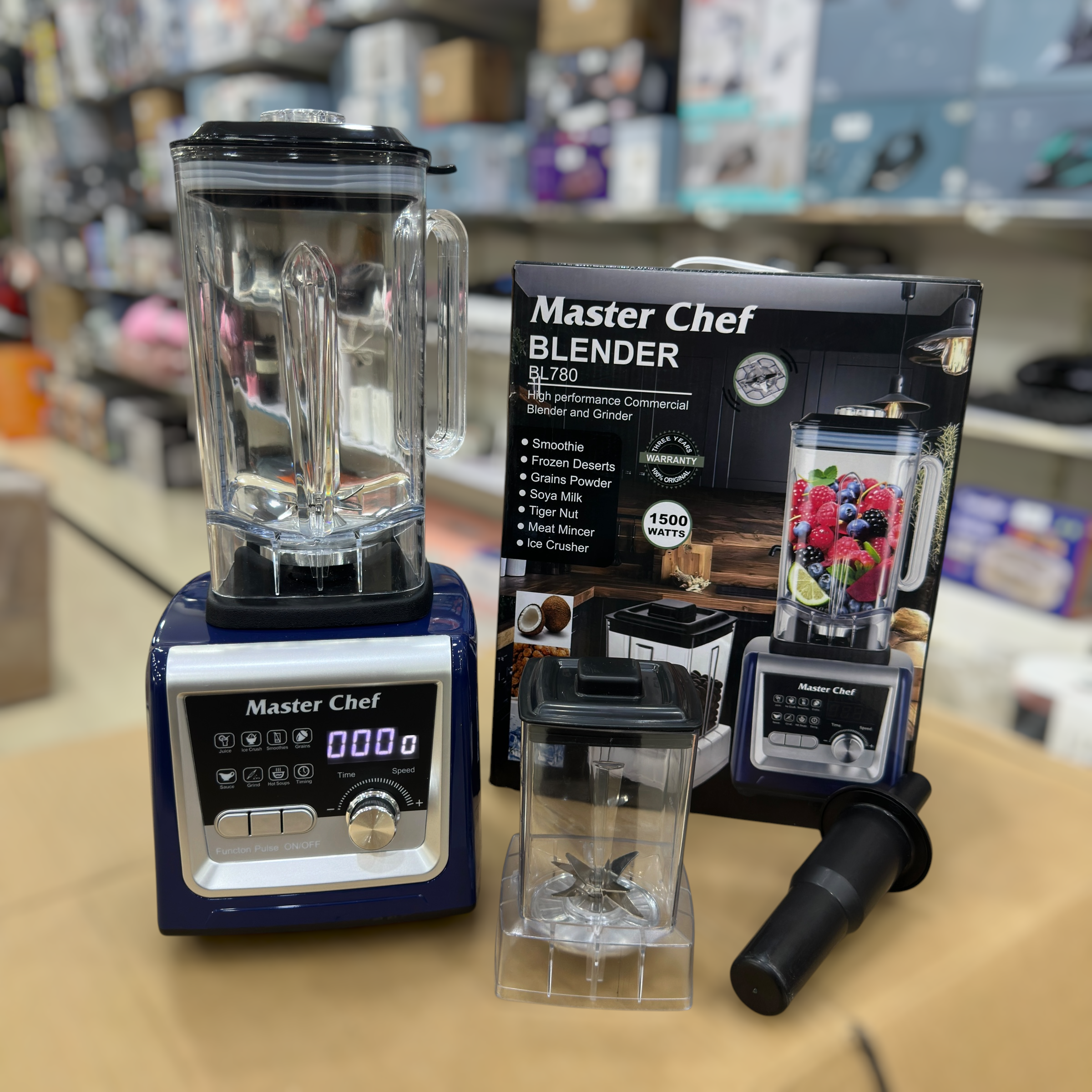 Master Chef Commercial Blender & Grinder BL780