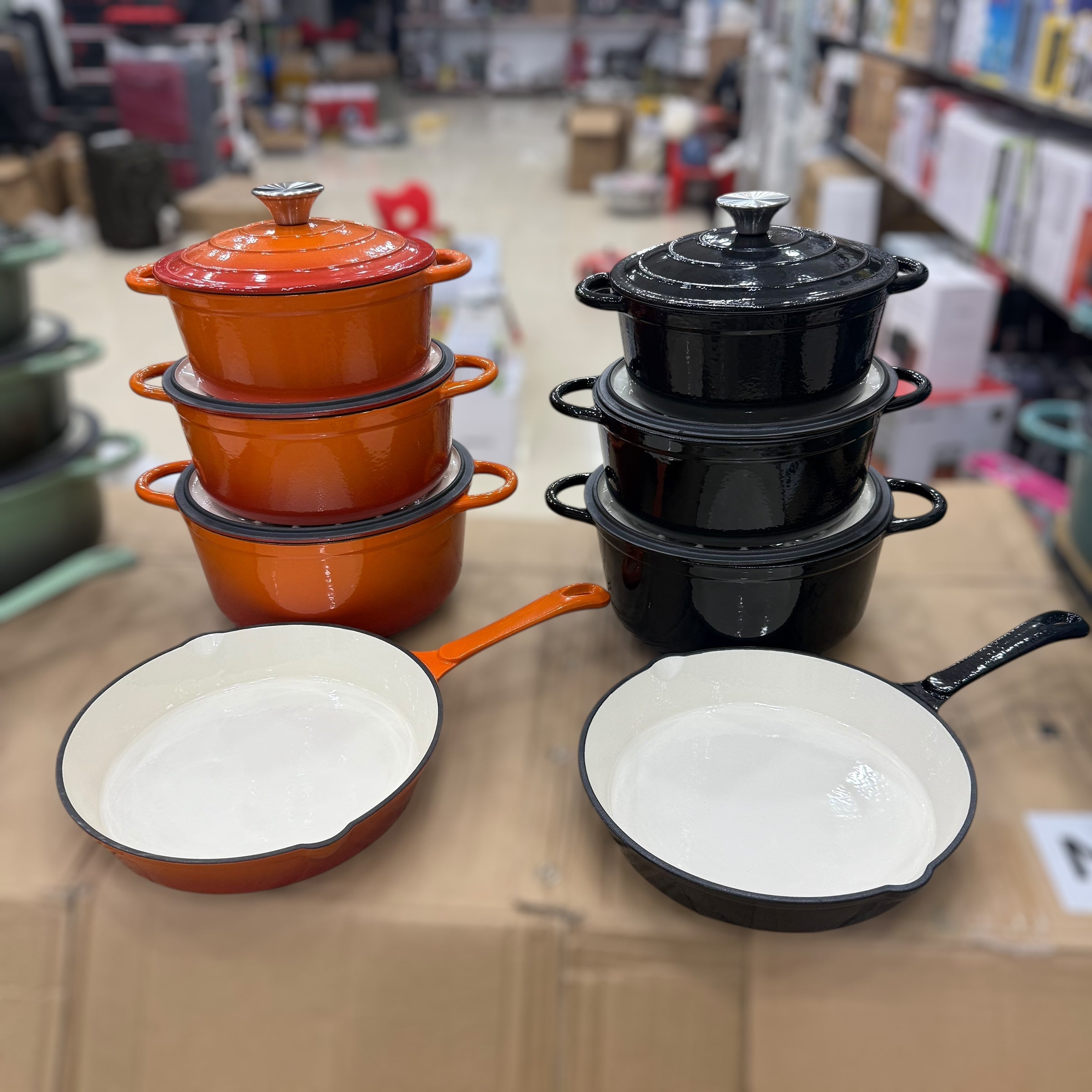 Vmigo 7pcs Cast Iron Cookware Set VM-07