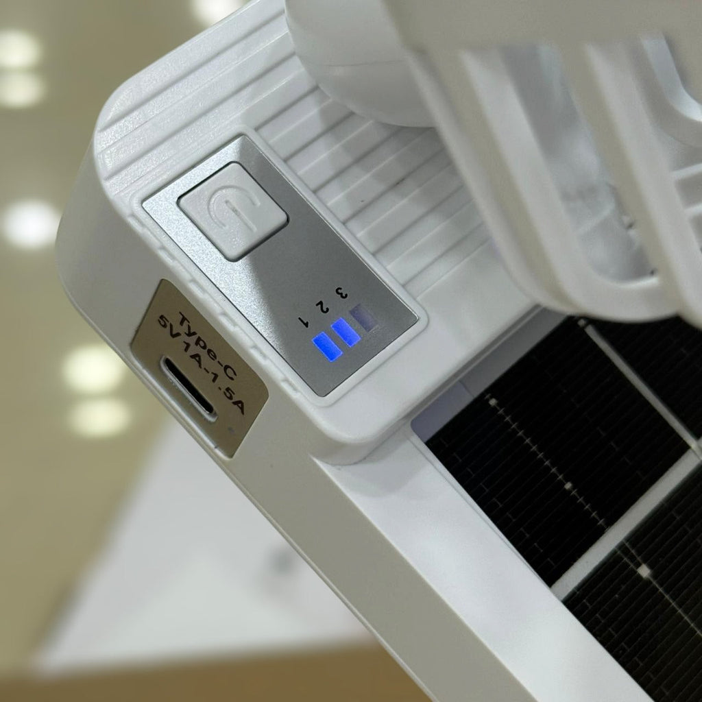 Foldable Solar Rechargeable 
Fan 666
