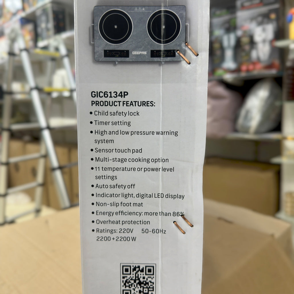 Geepas Double Burner Electric Infrared Cooker 6134