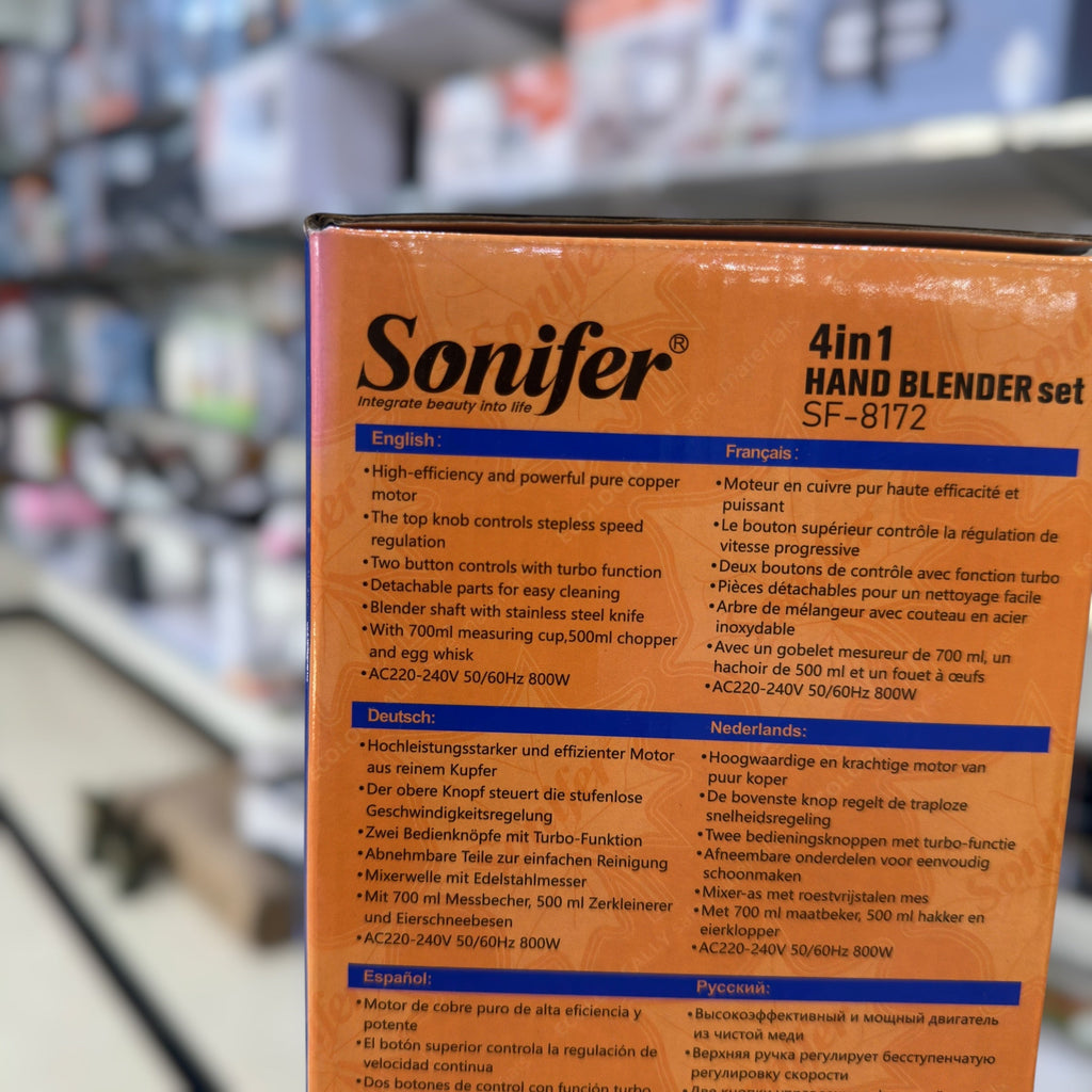Sonifer 4 in 1 Electric Hand Blender Set SF-8172