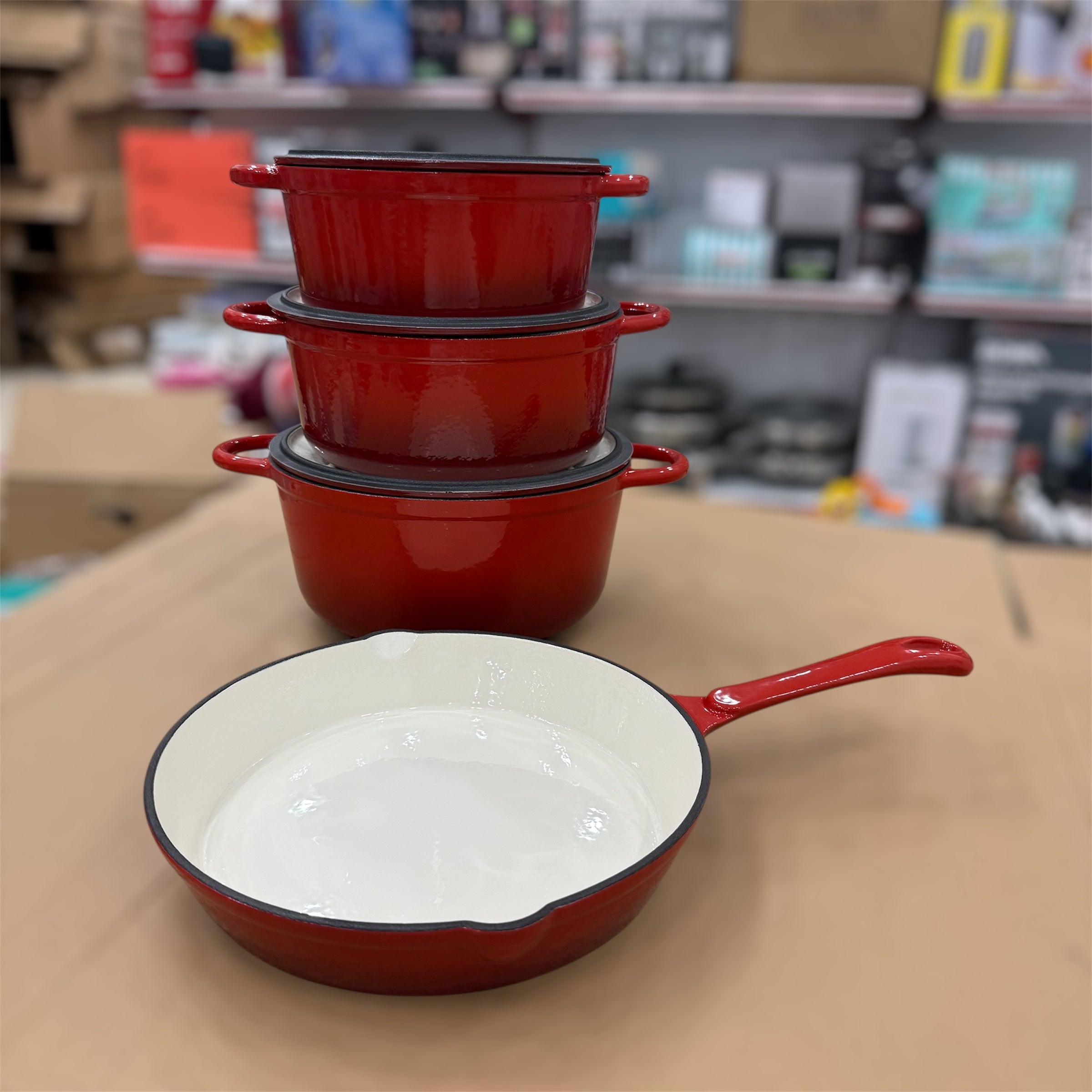 Vmigo 7pcs Cast Iron Cookware Set VM-07