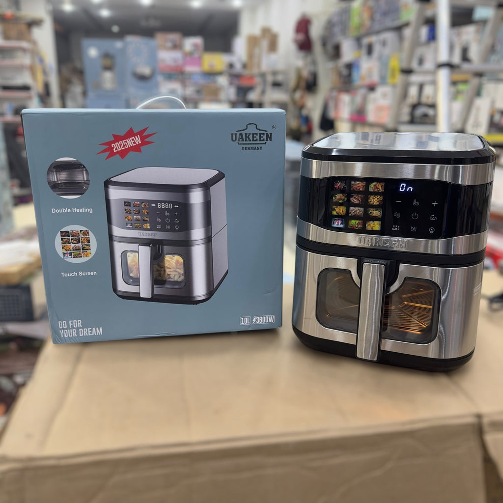 Uakeen Digital Double Heating Air Fryer 10L ZL-1709 PLUS