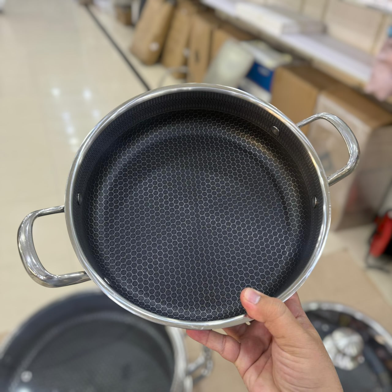 8pcs Shallow Laser Coated Set Size 26cm to 32cm