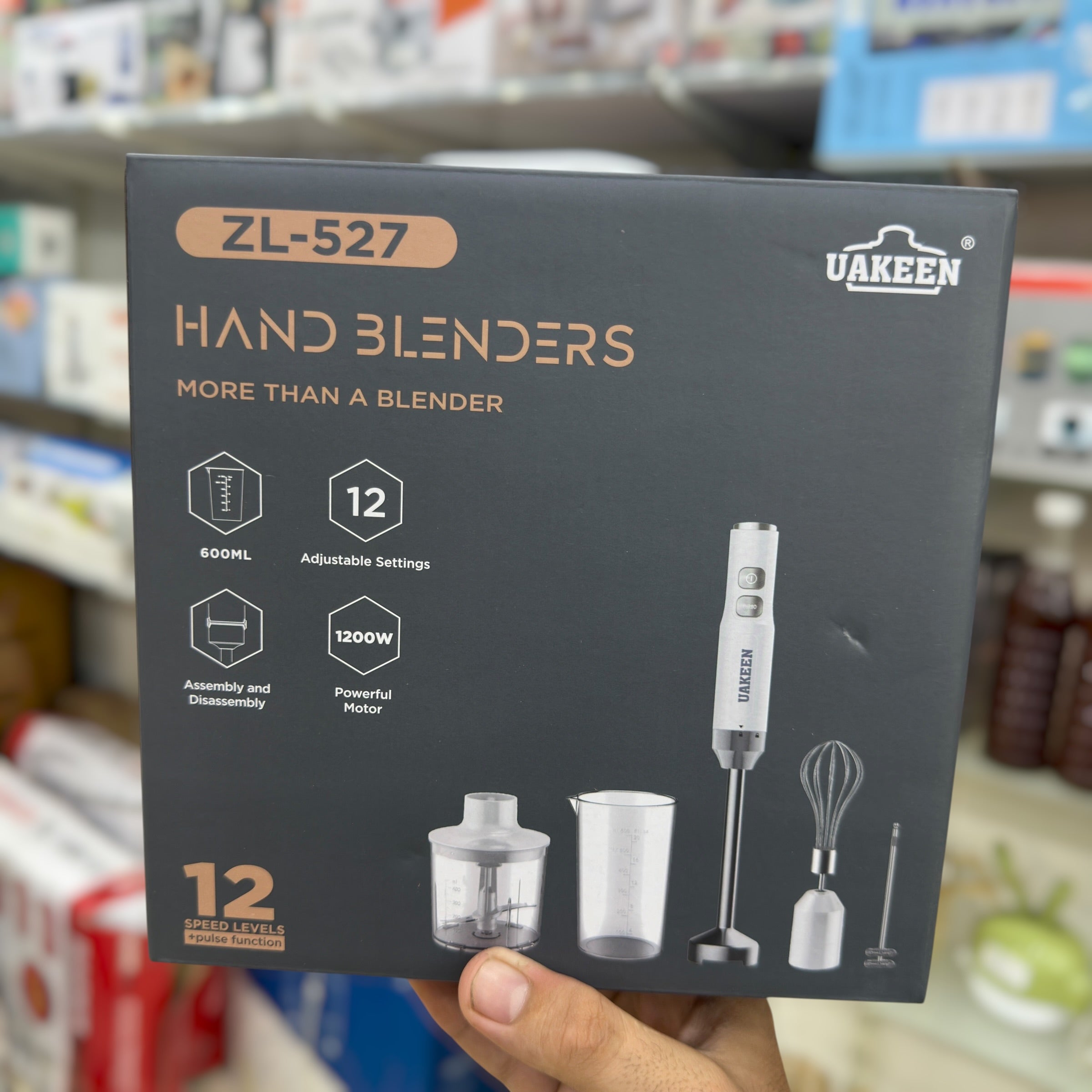 Uakeen 5 in 1 Electric Hand Blender Set  ZL-527