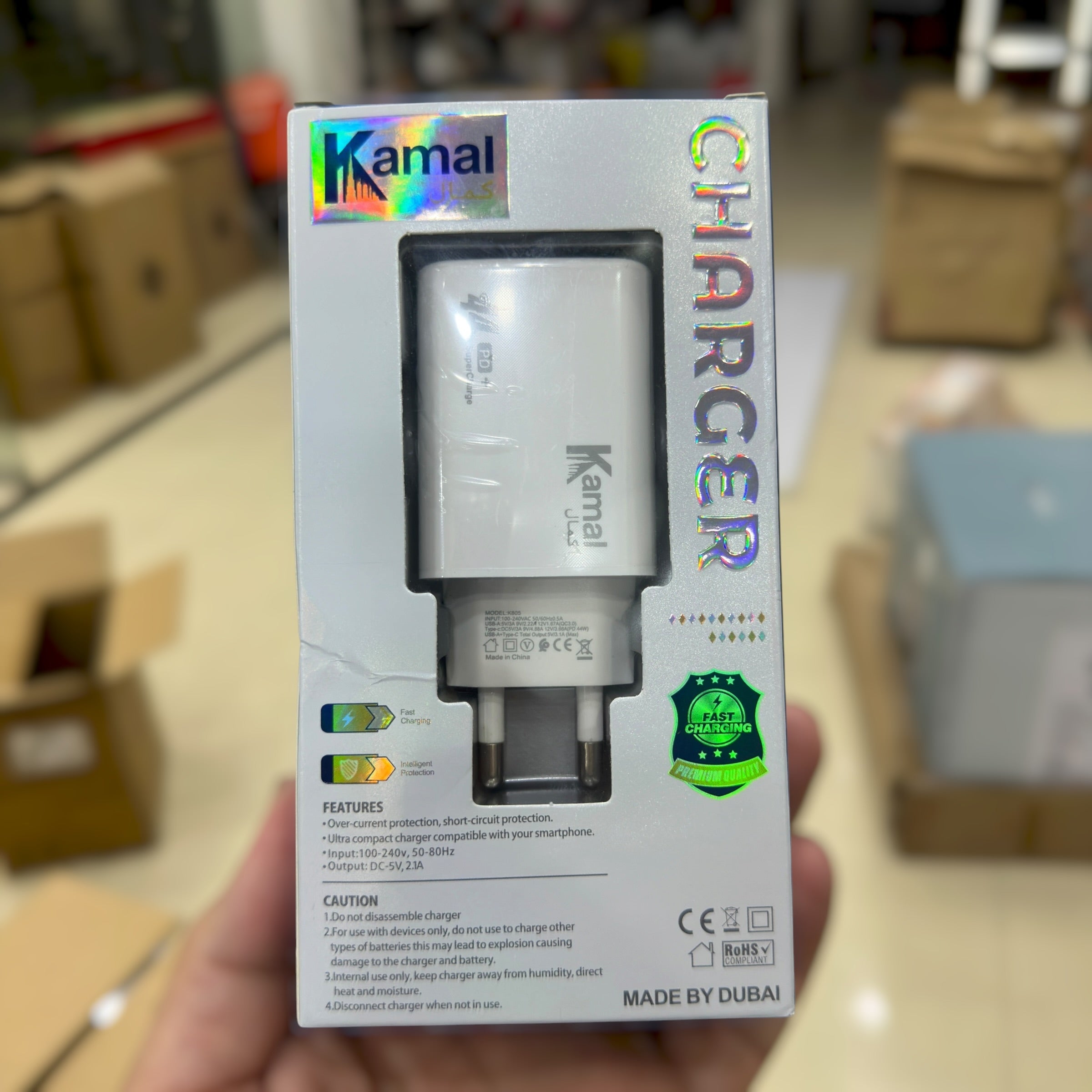 Kamal 44W Super Fast Mobile Charger K805