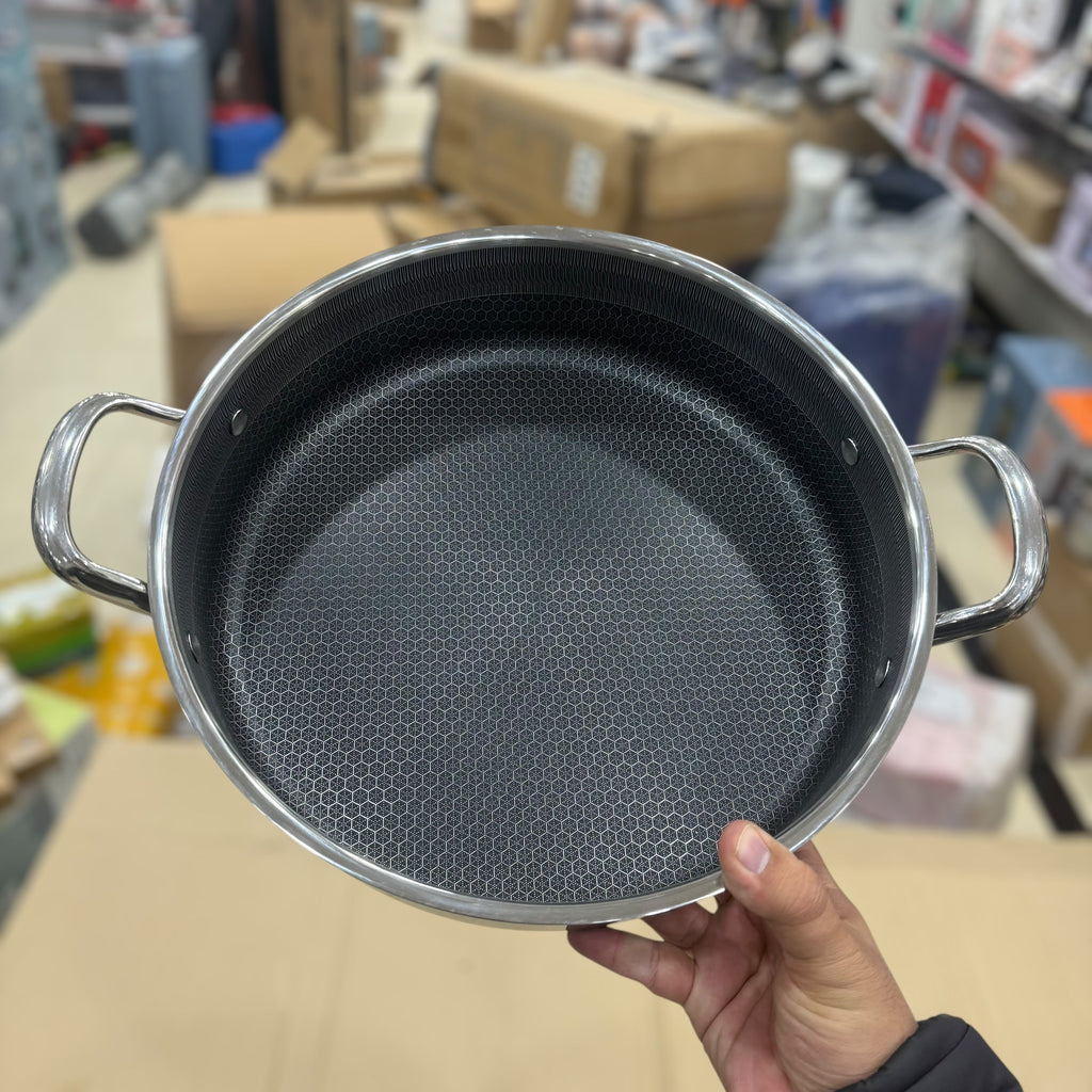 4pcs Big Size Laser Coated Casserole 32cm & 34cm