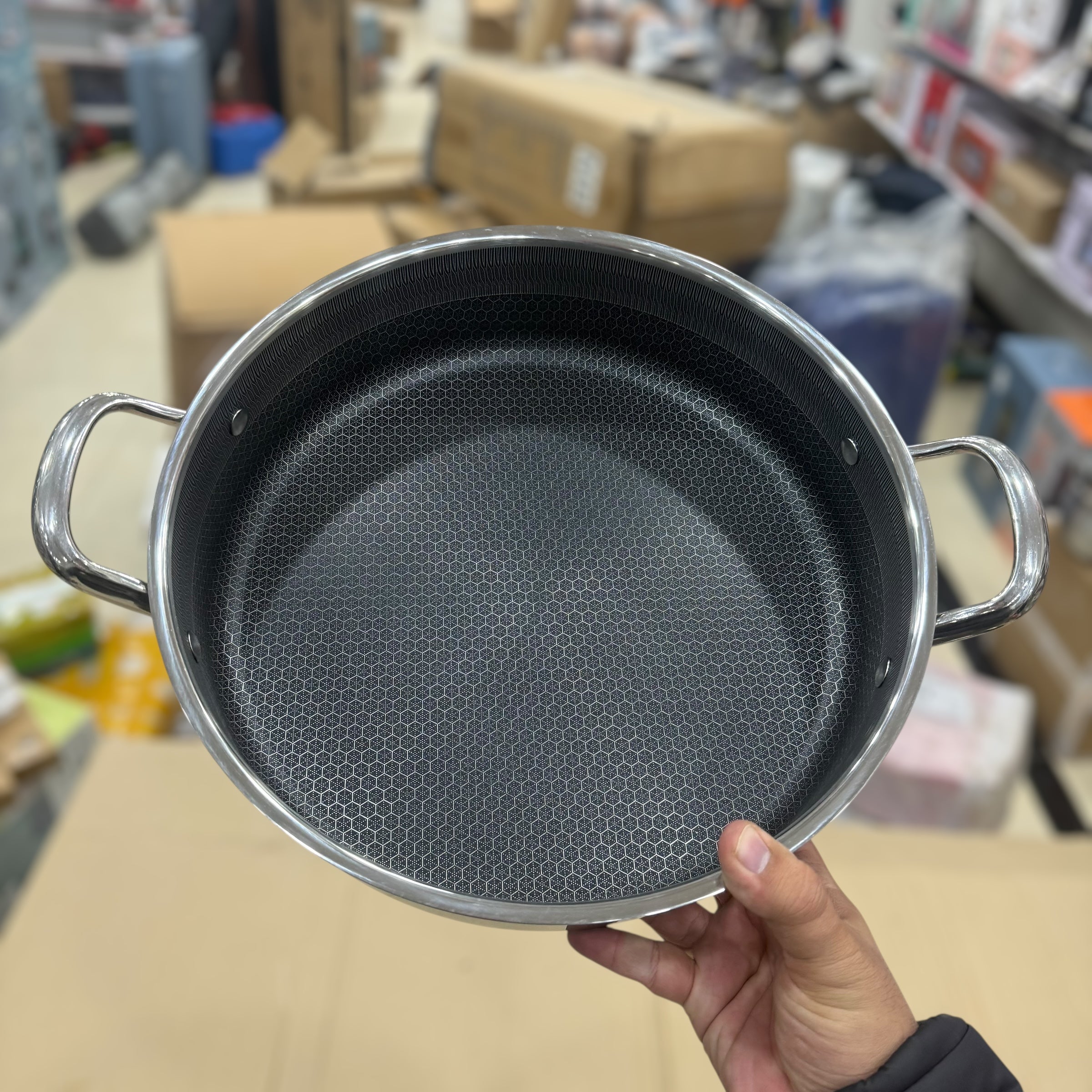 4pcs Big Size Laser Coated Casserole 32cm & 34cm