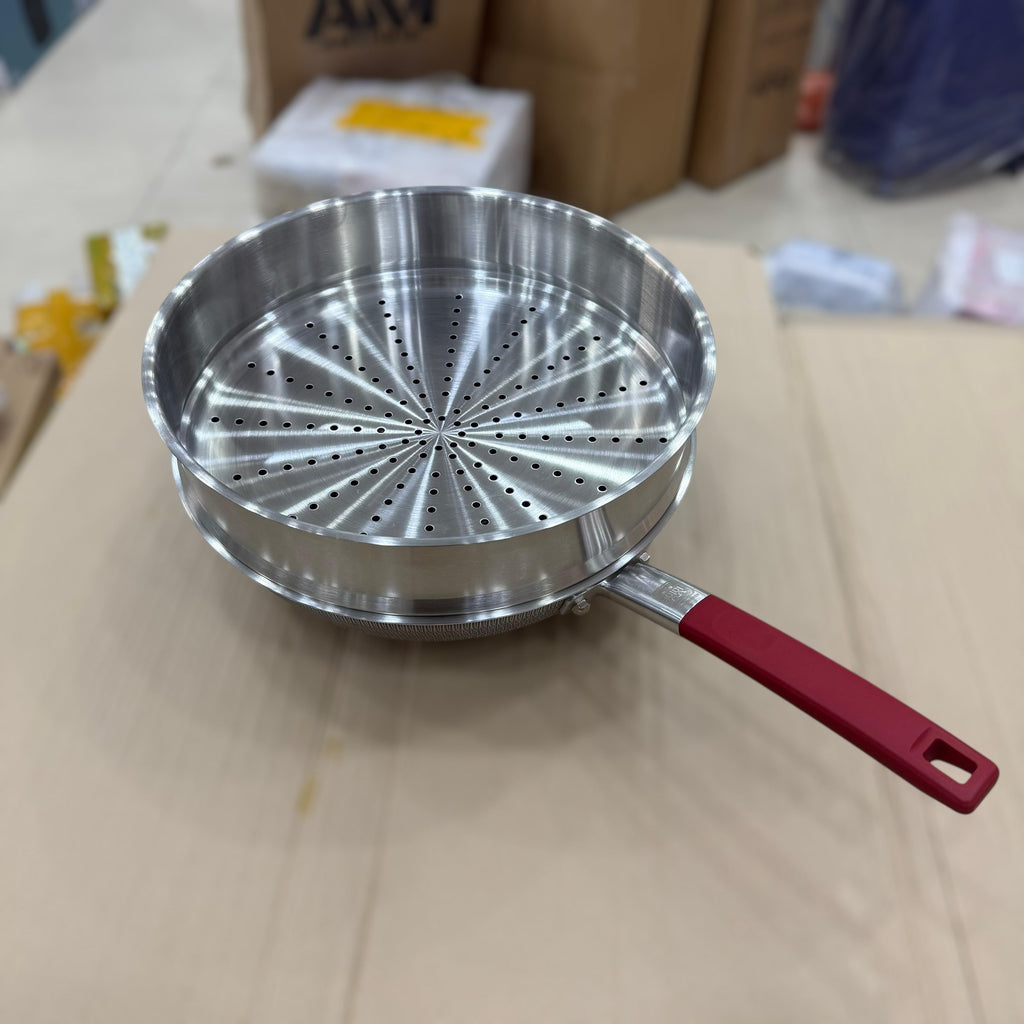 Premium Quality 4 in 1 Laser Coated Deep Pan & Steamer