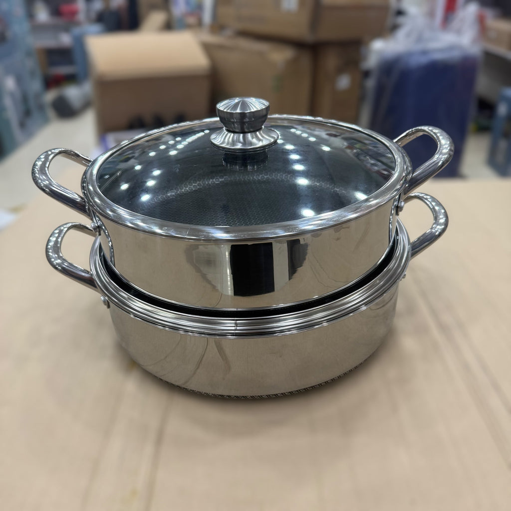 4pcs Big Size Laser Coated Casserole 32cm & 34cm