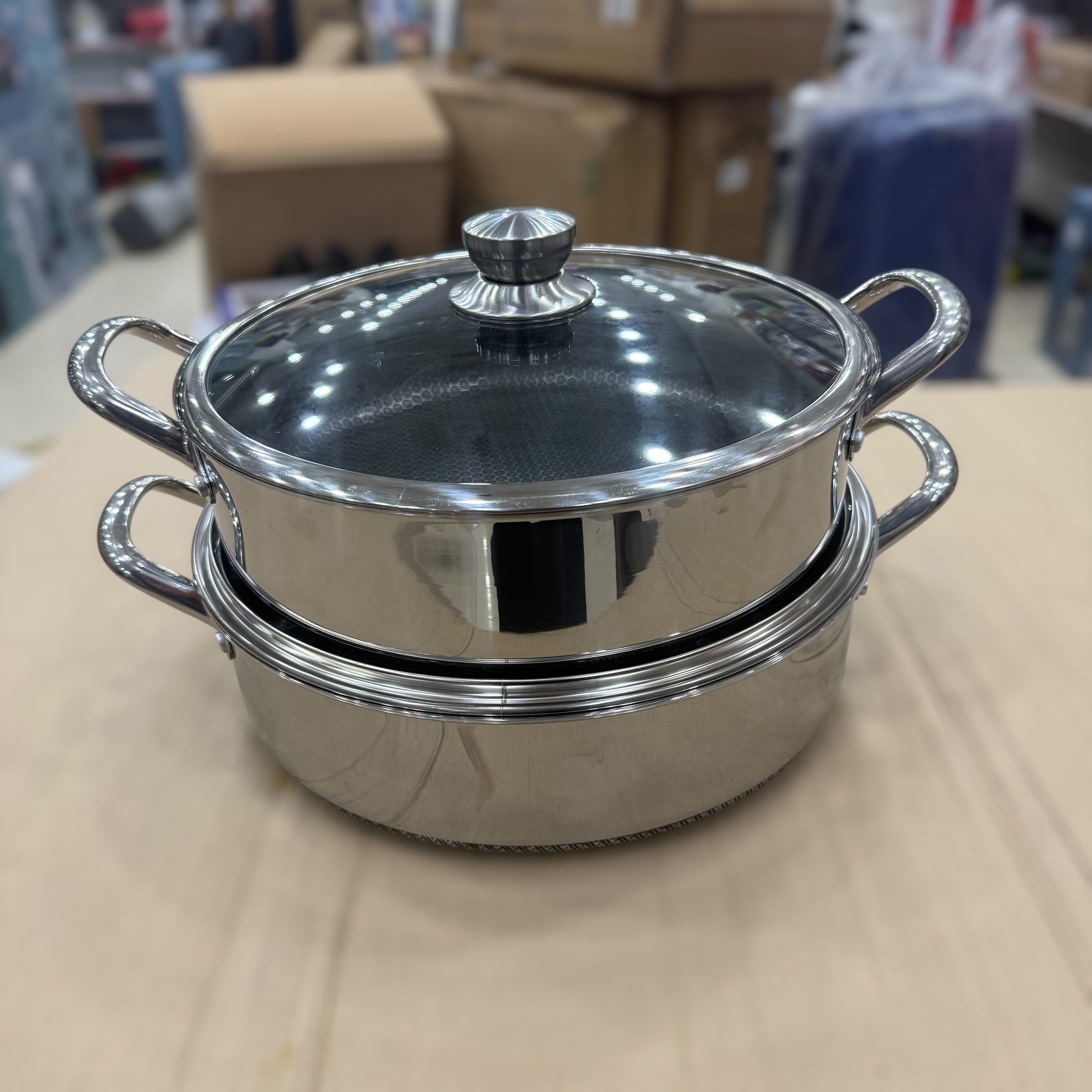 4pcs Big Size Laser Coated Casserole 32cm & 34cm