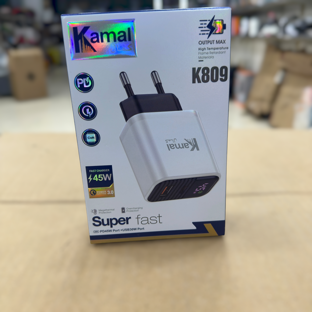 Kamal 45W Super Fast Mobile Charger K809