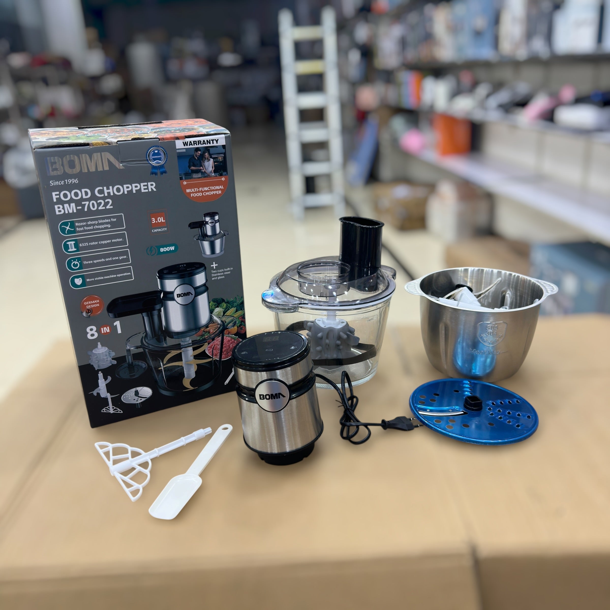 Boma 8 in 1 Digital Food Chopper 3L BM-7022