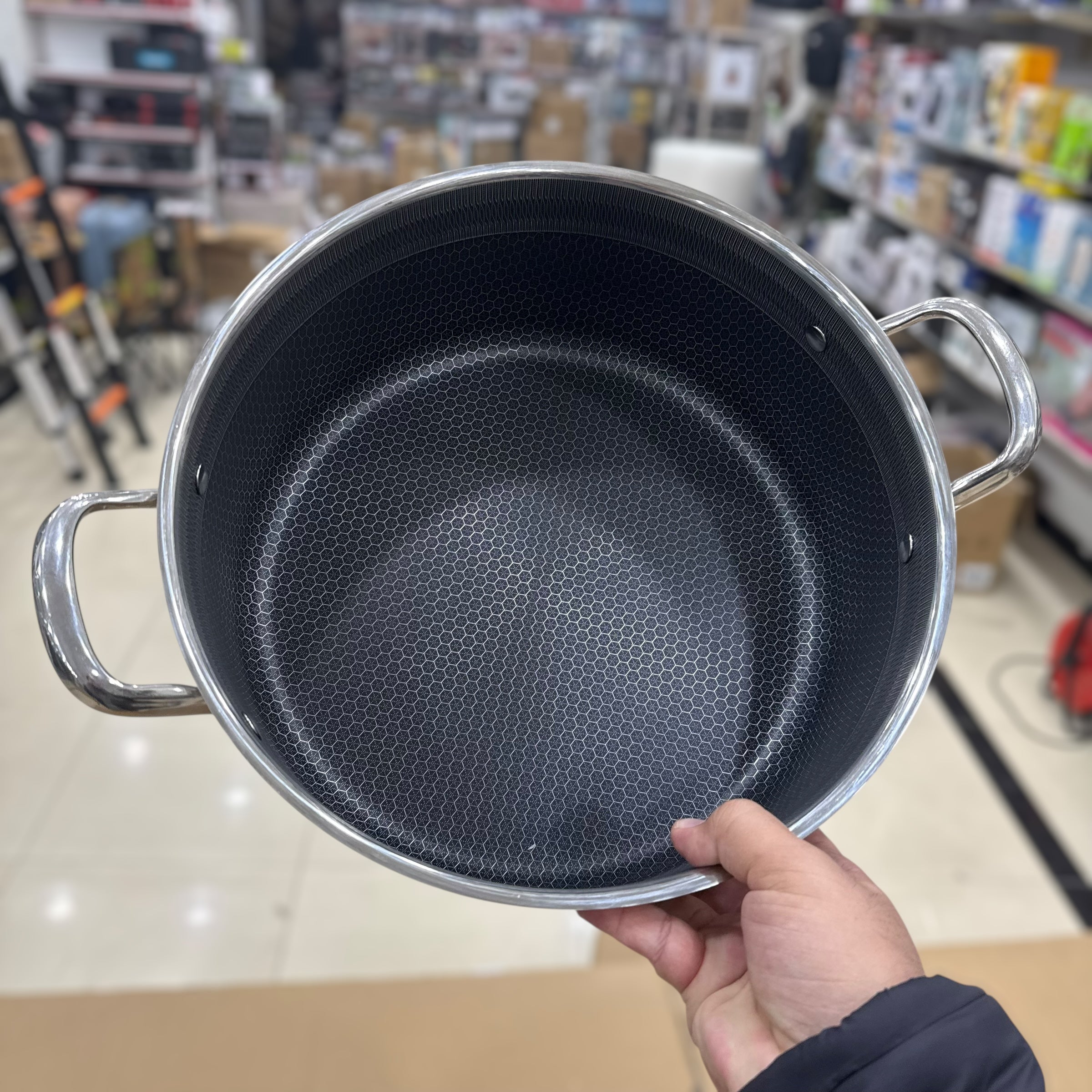 4pcs Big Size Laser Coated Casserole 32cm & 34cm