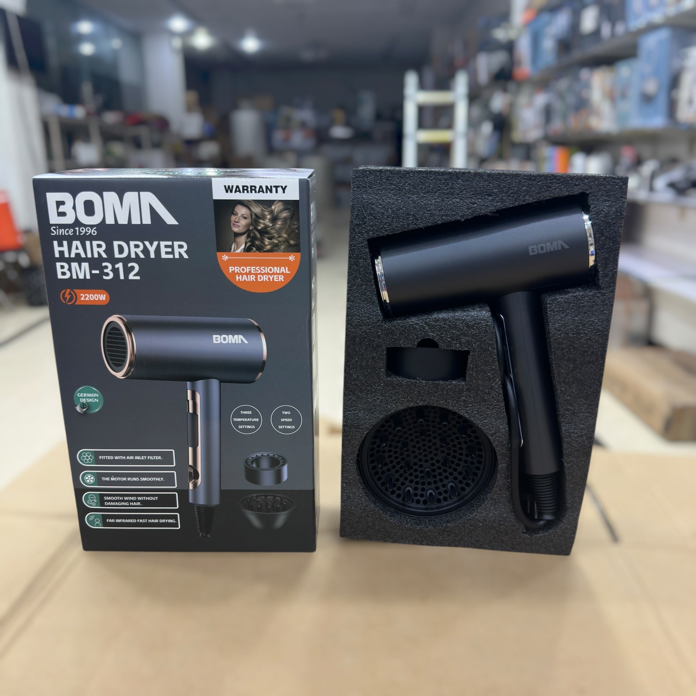 Boma Professional Hair Dryer BM-312