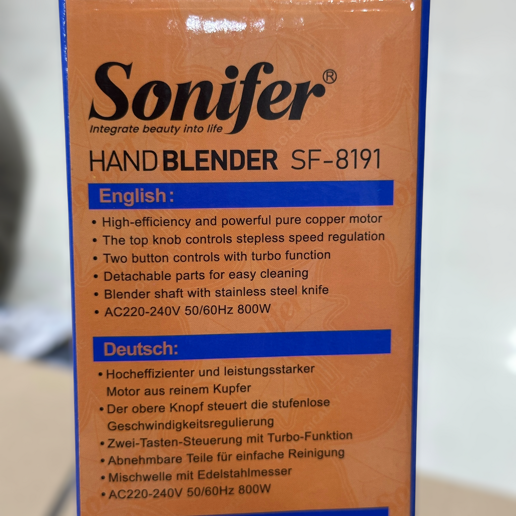 Sonifer Hand Blender Stick SF-8191
