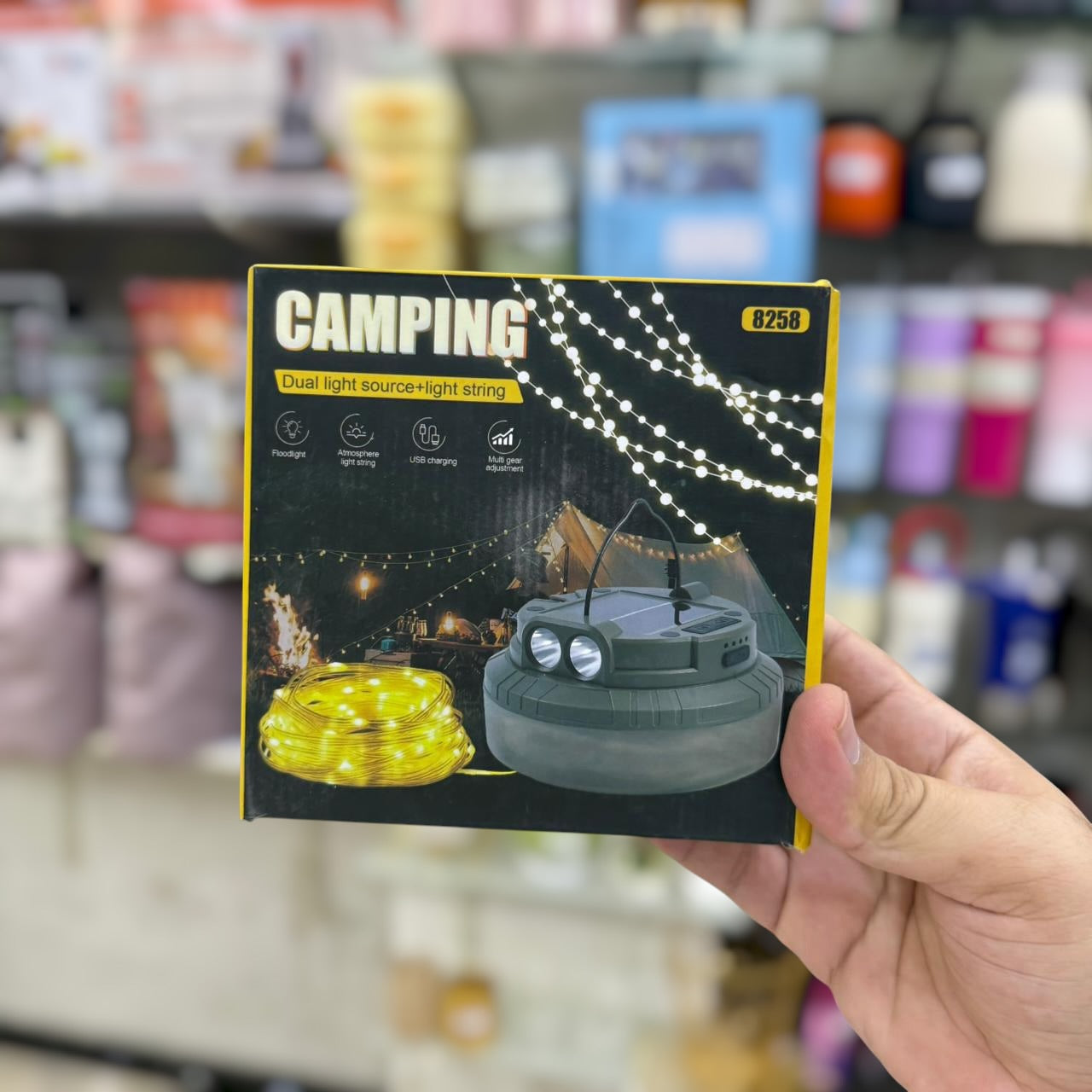 Dual Camping Solar Fairy Light 8258