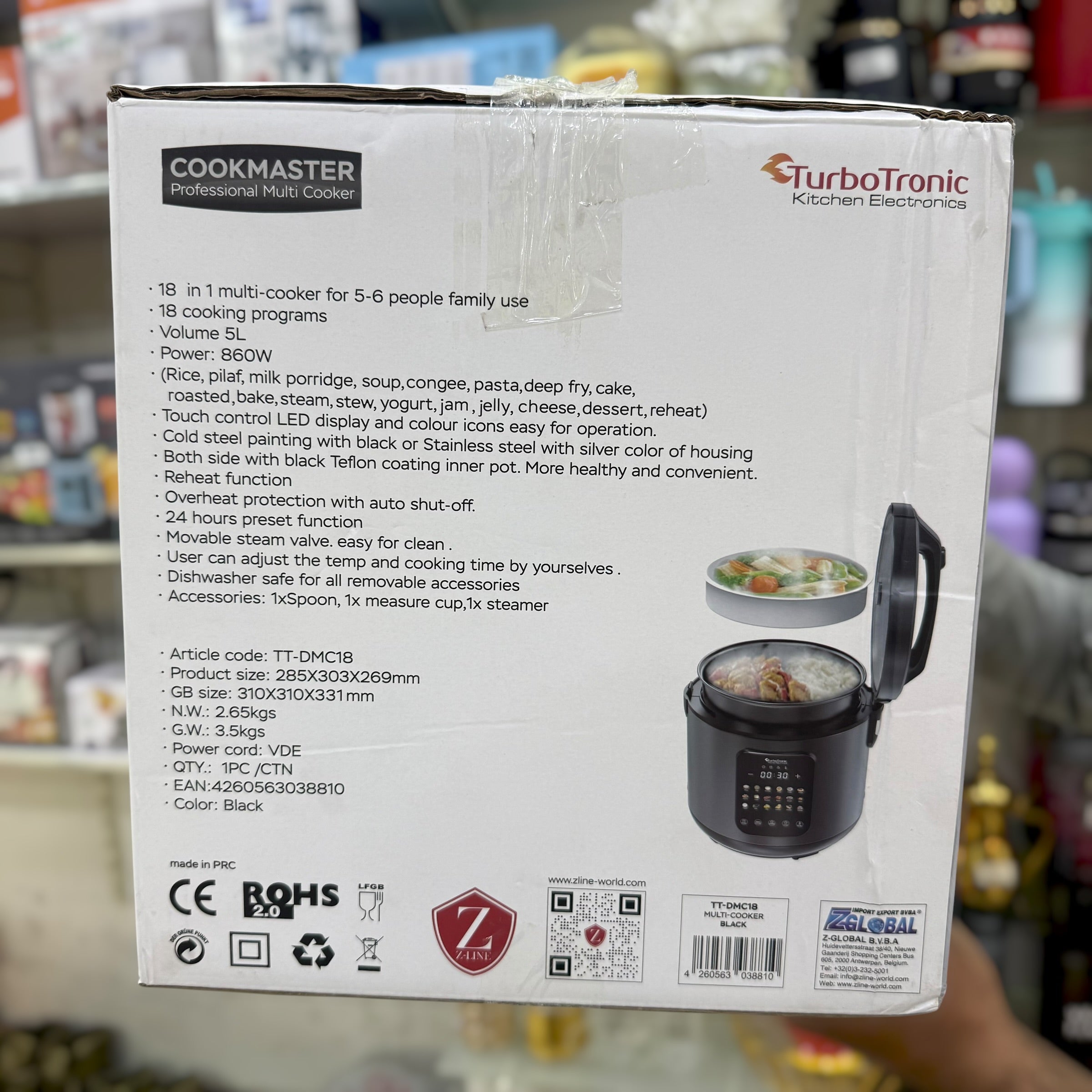 TurboTronic 5L Electric Pressure Cooker