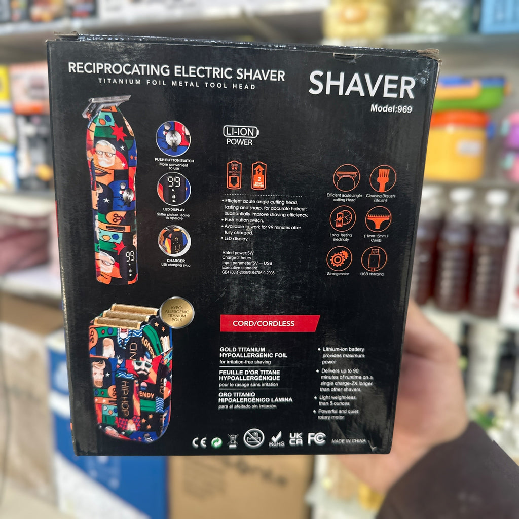 2 in 1 Trimmer And Shaver 969