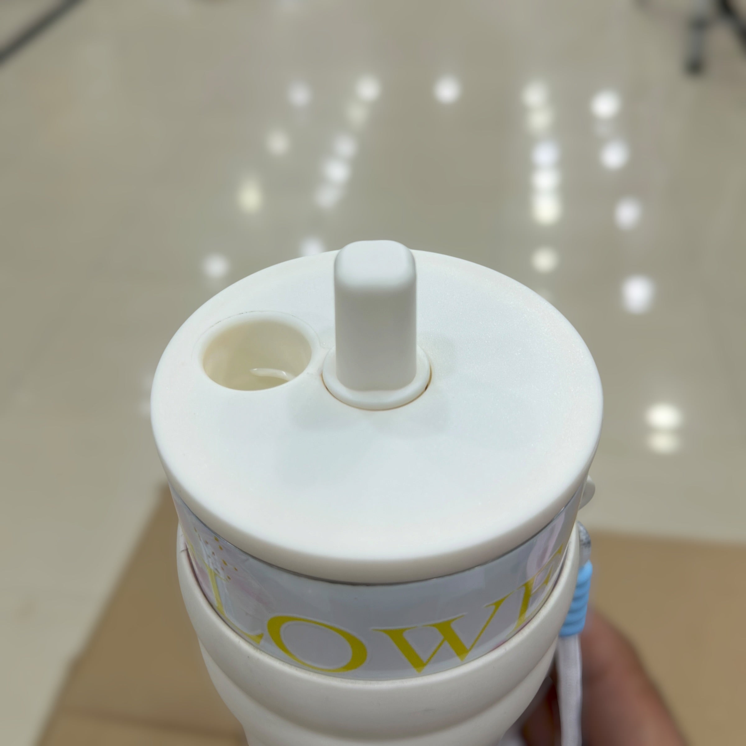 Flower Tumbler with Straw & Handle 710ml